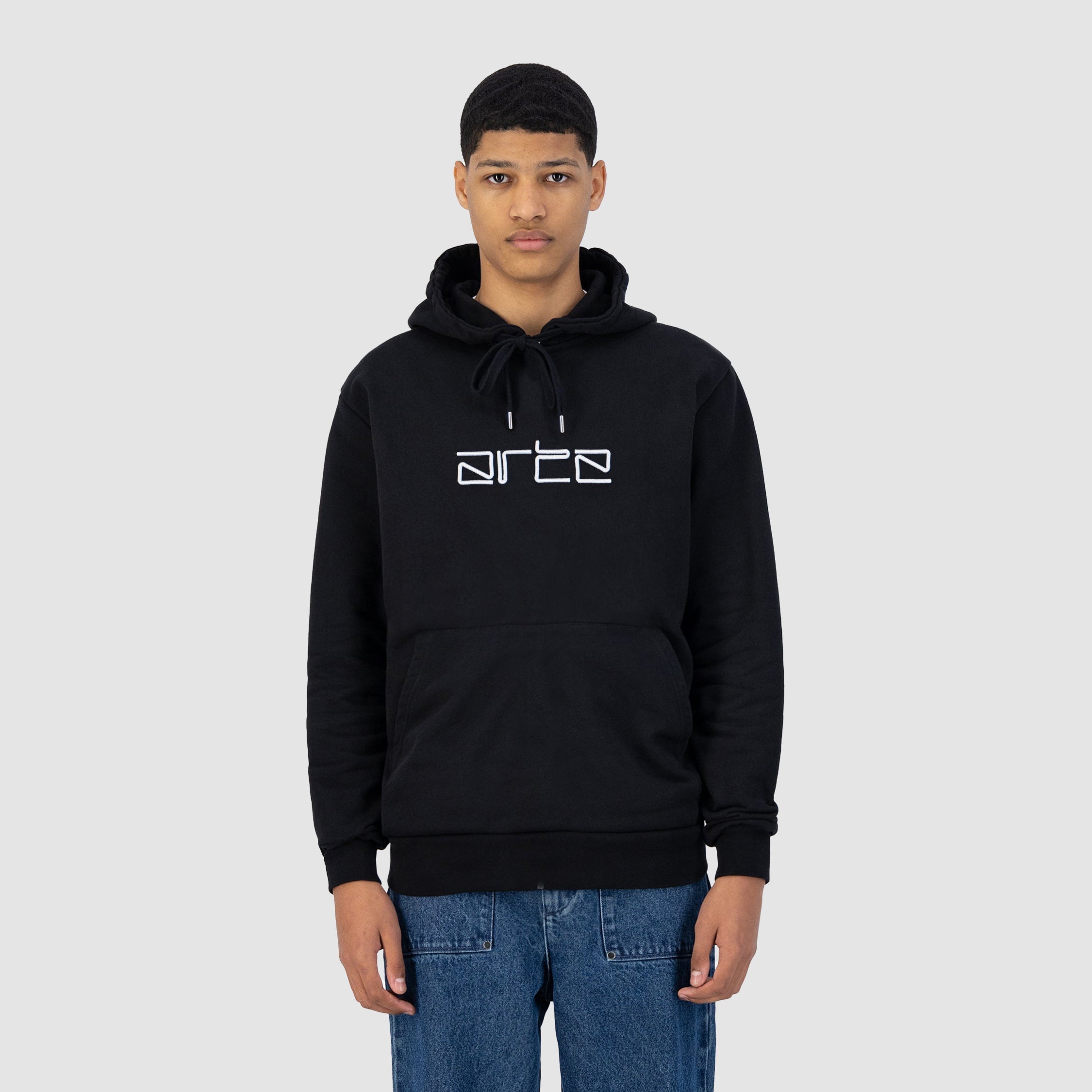 Hulton Logo Hoodie - Noir