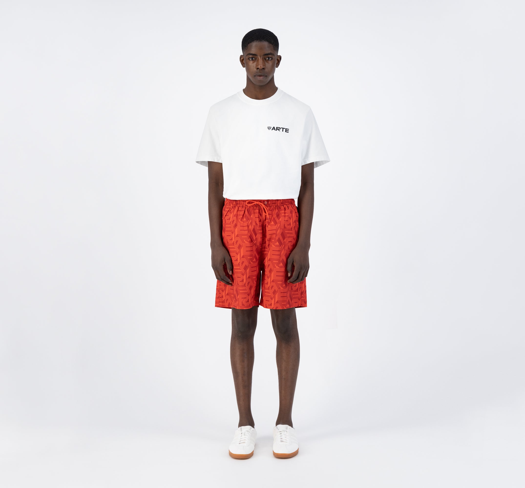 Short Soto Allover - Rouge/Rouge foncé