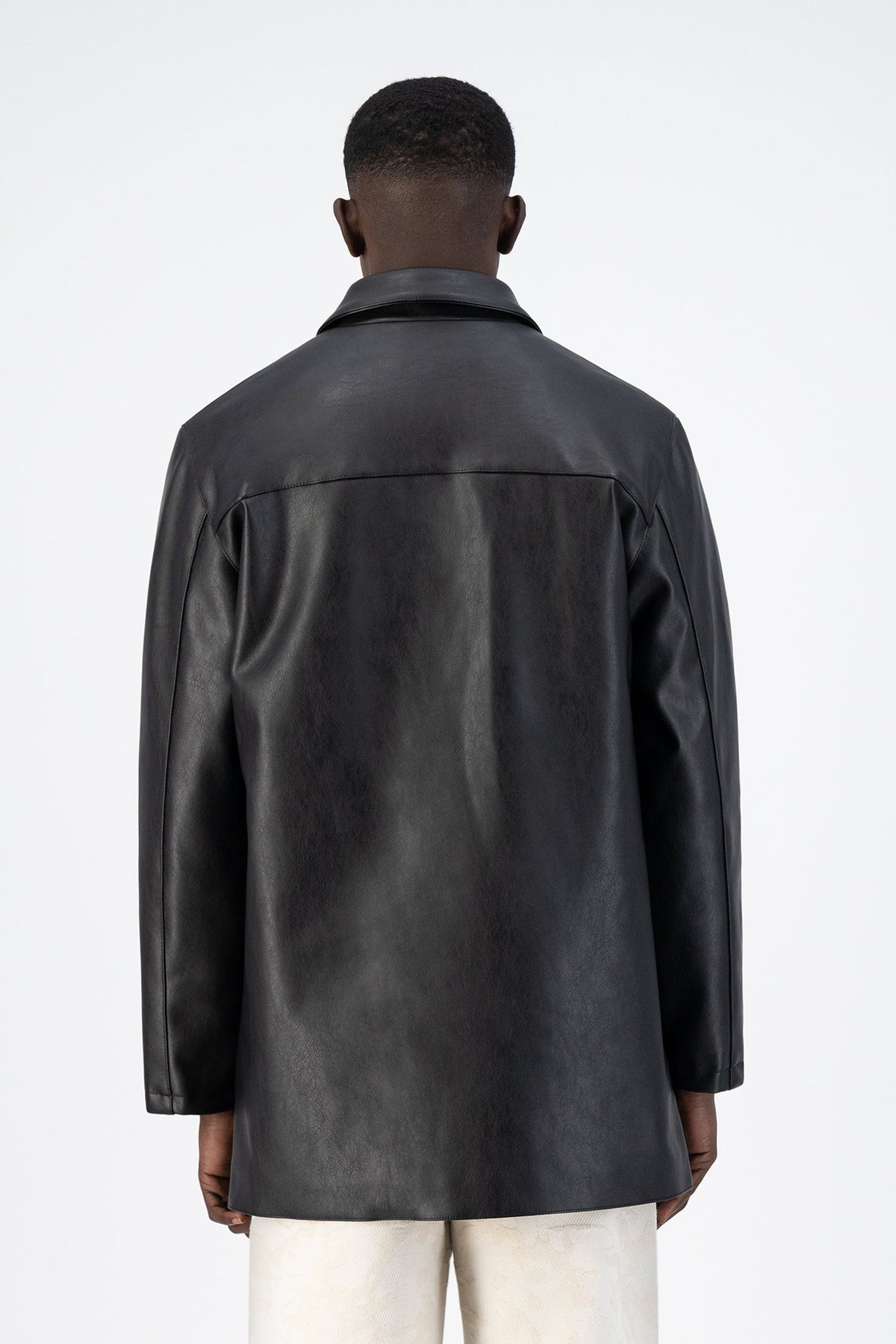 Veste en cuir Joe - Noir