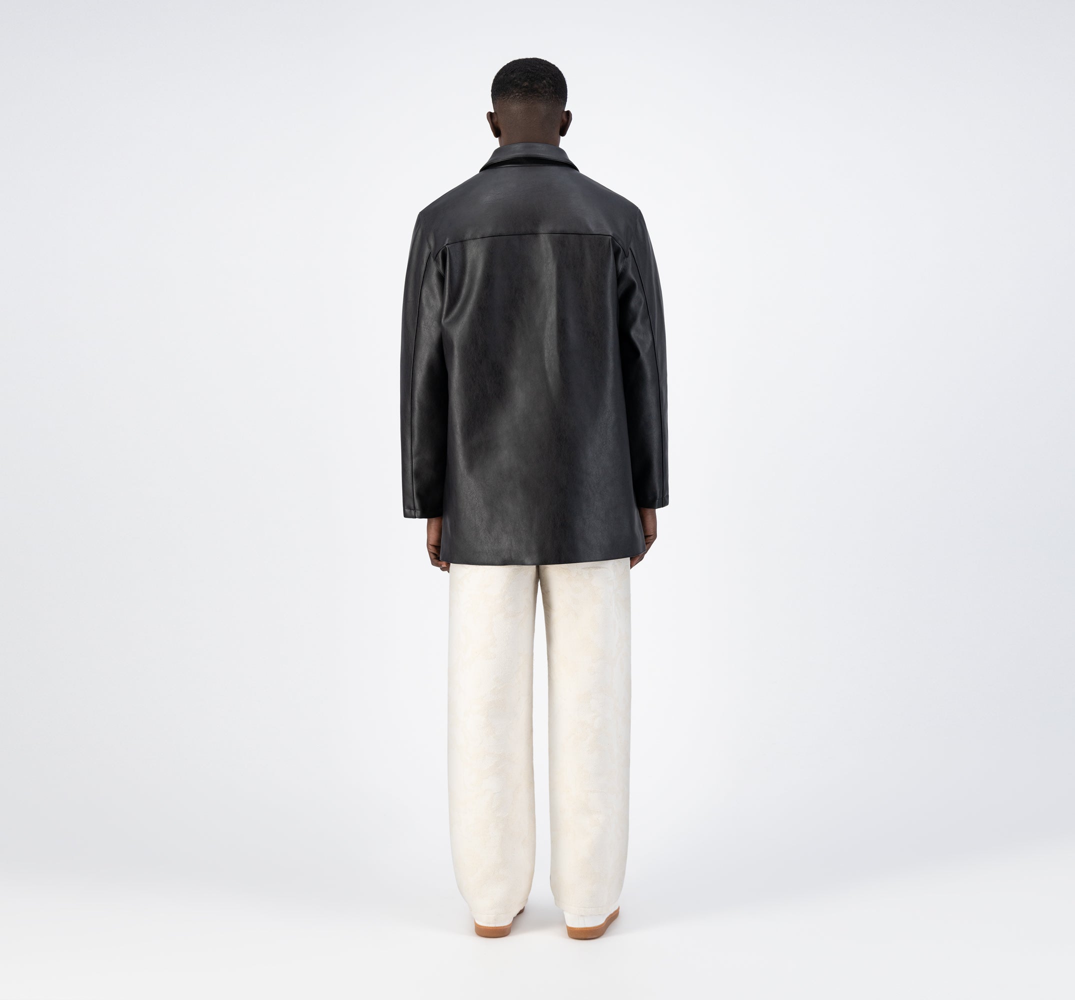 Veste en cuir Joe - Noir