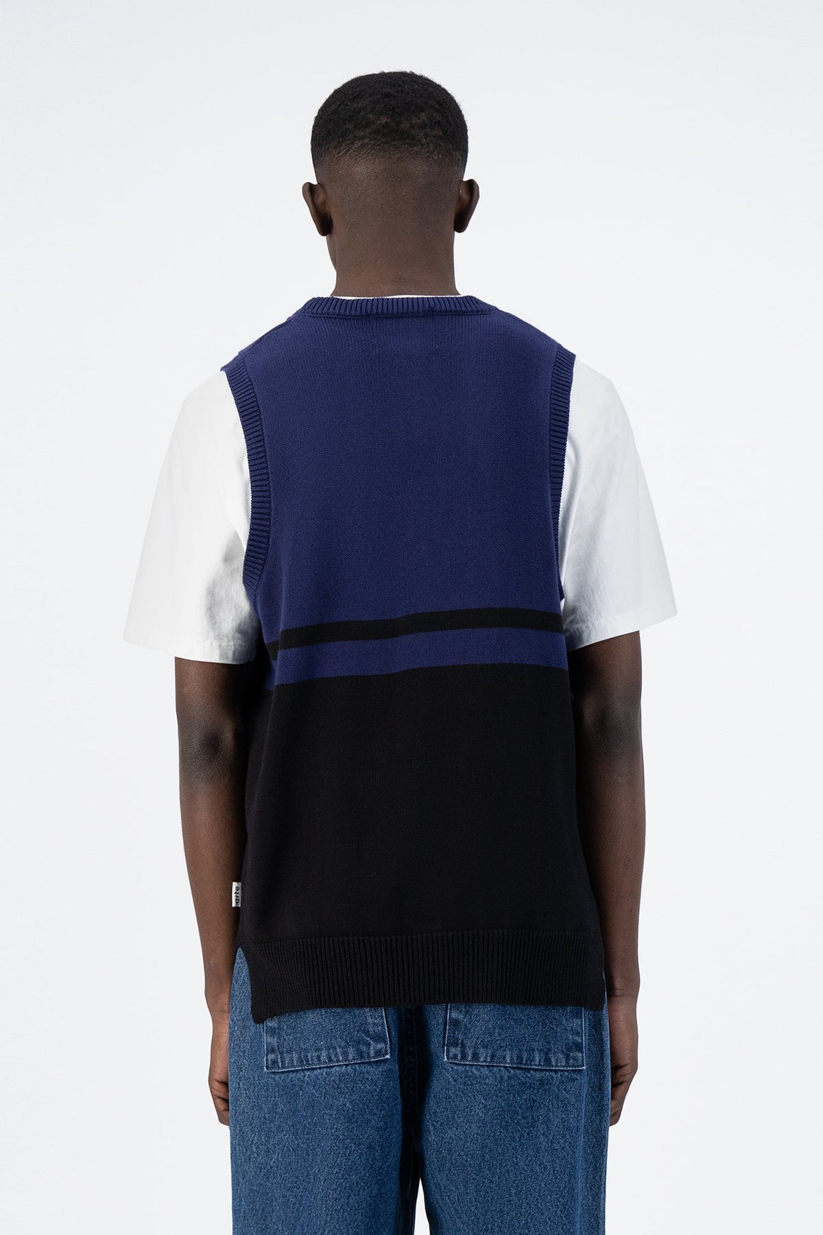 Tricot Karl Meio - Noir/Marine