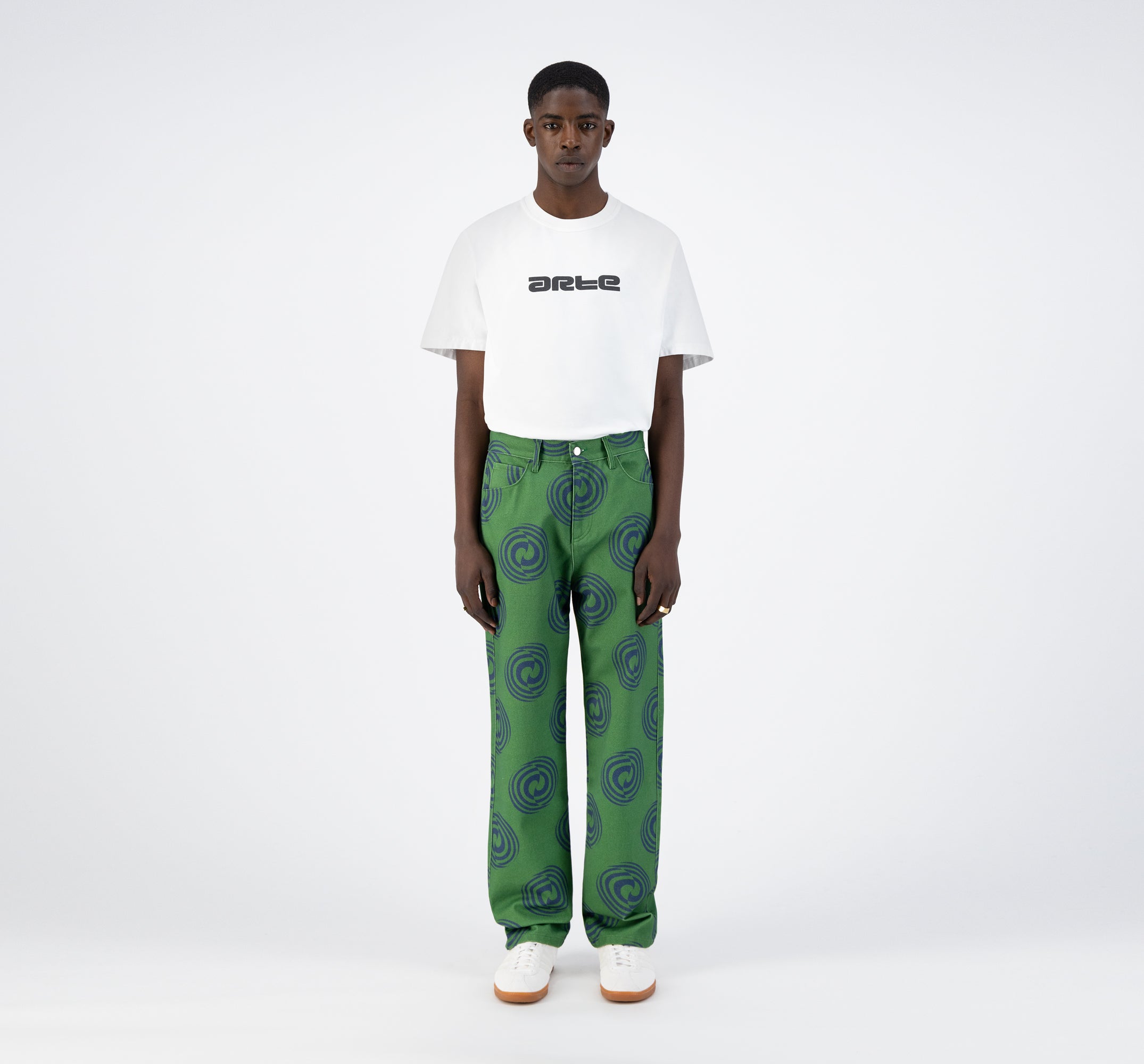 Pantalon Janco Swirl - Vert/Marine