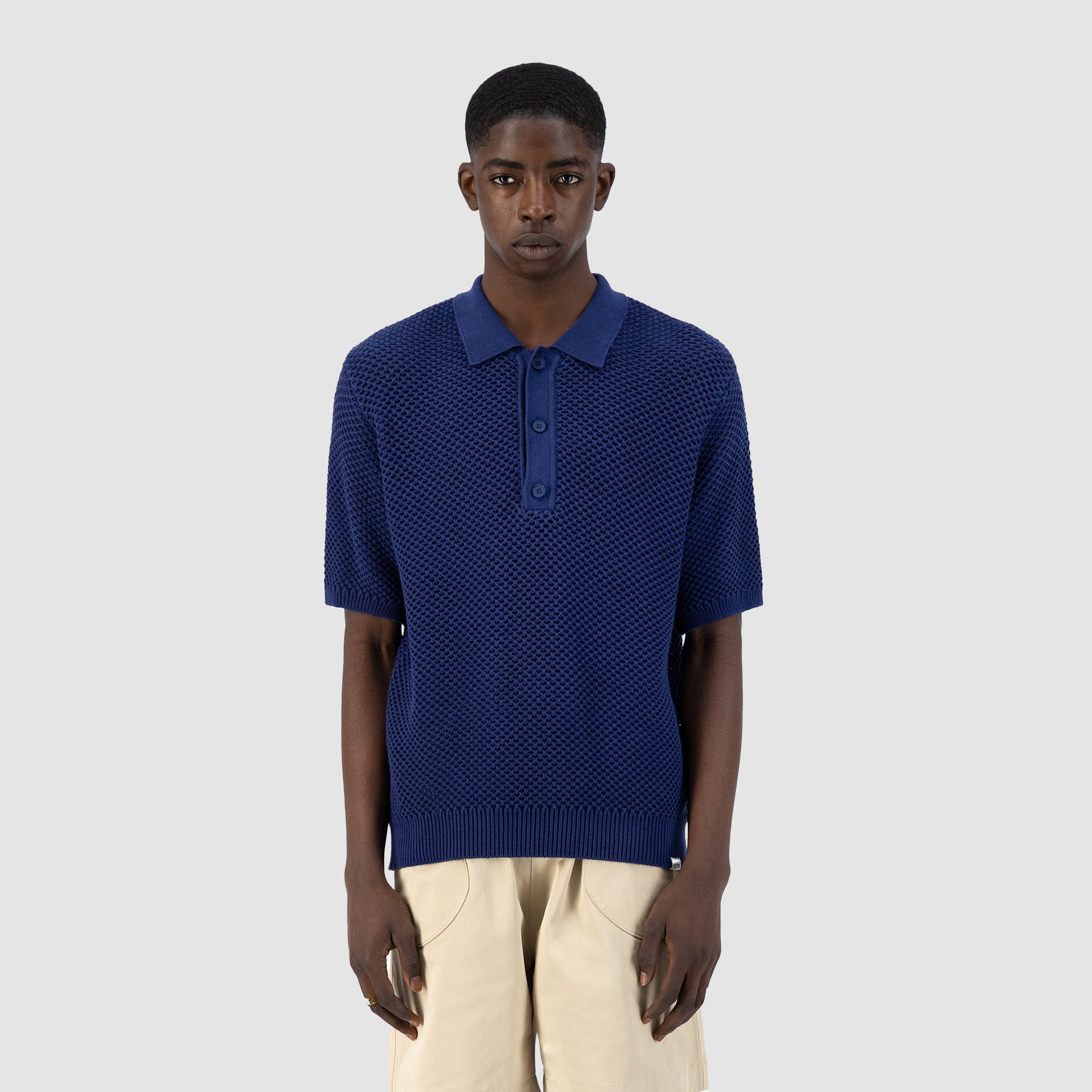 Polo en tricot Kiewic - Marine