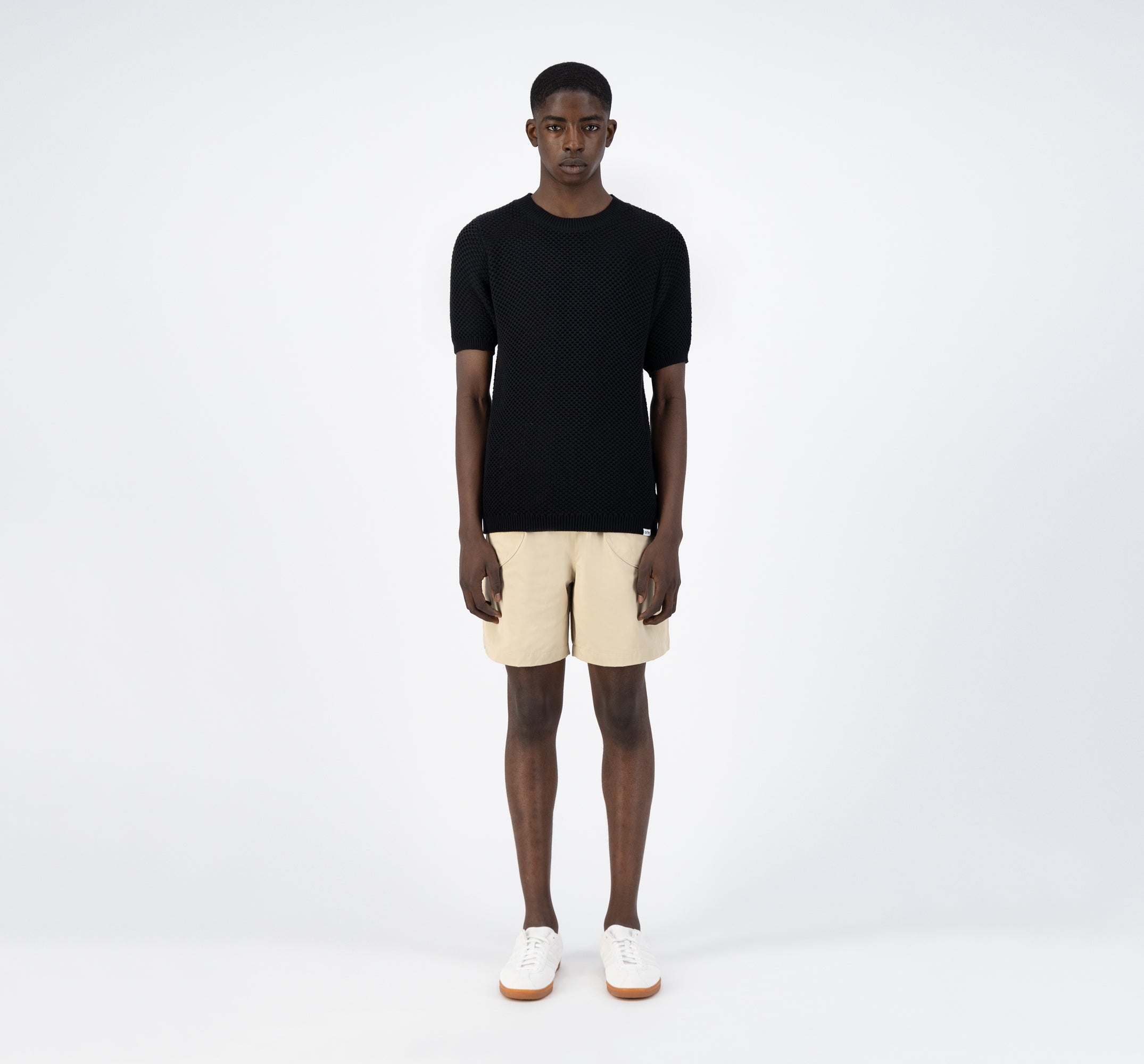 T-shirt en maille Kiewic - Noir