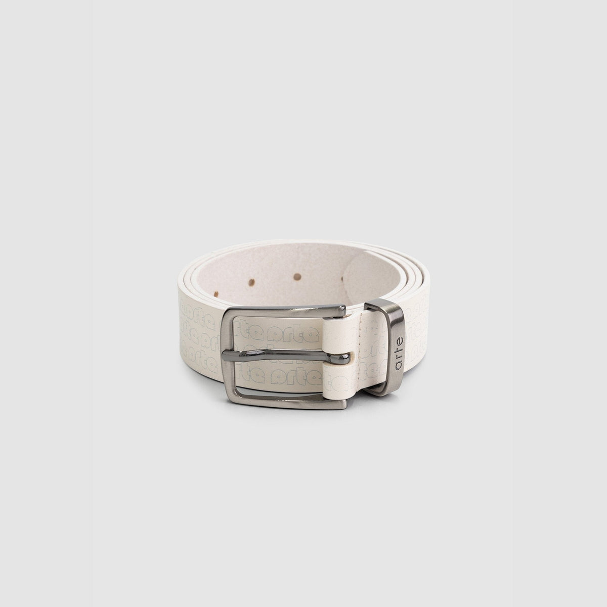 Ceinture imprimée en aulne - Crème/bleu de lac