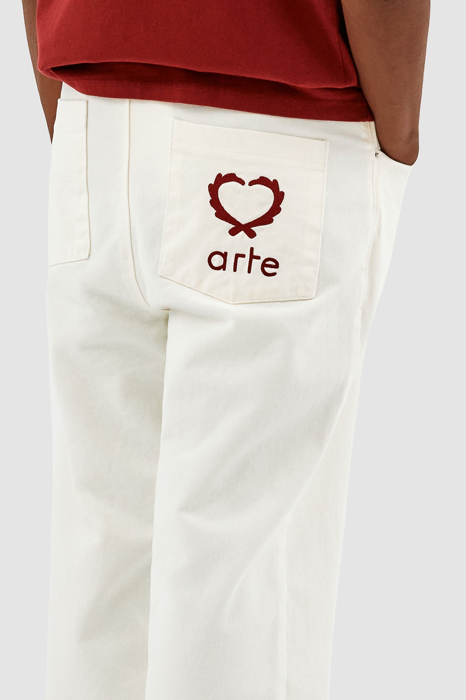 Pantalon Poage Back Heart - Crème