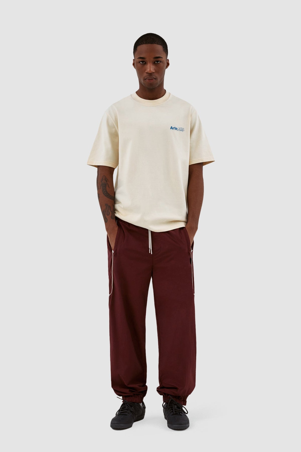 Pantalon Jordan SS24 - Bordeaux/Crème