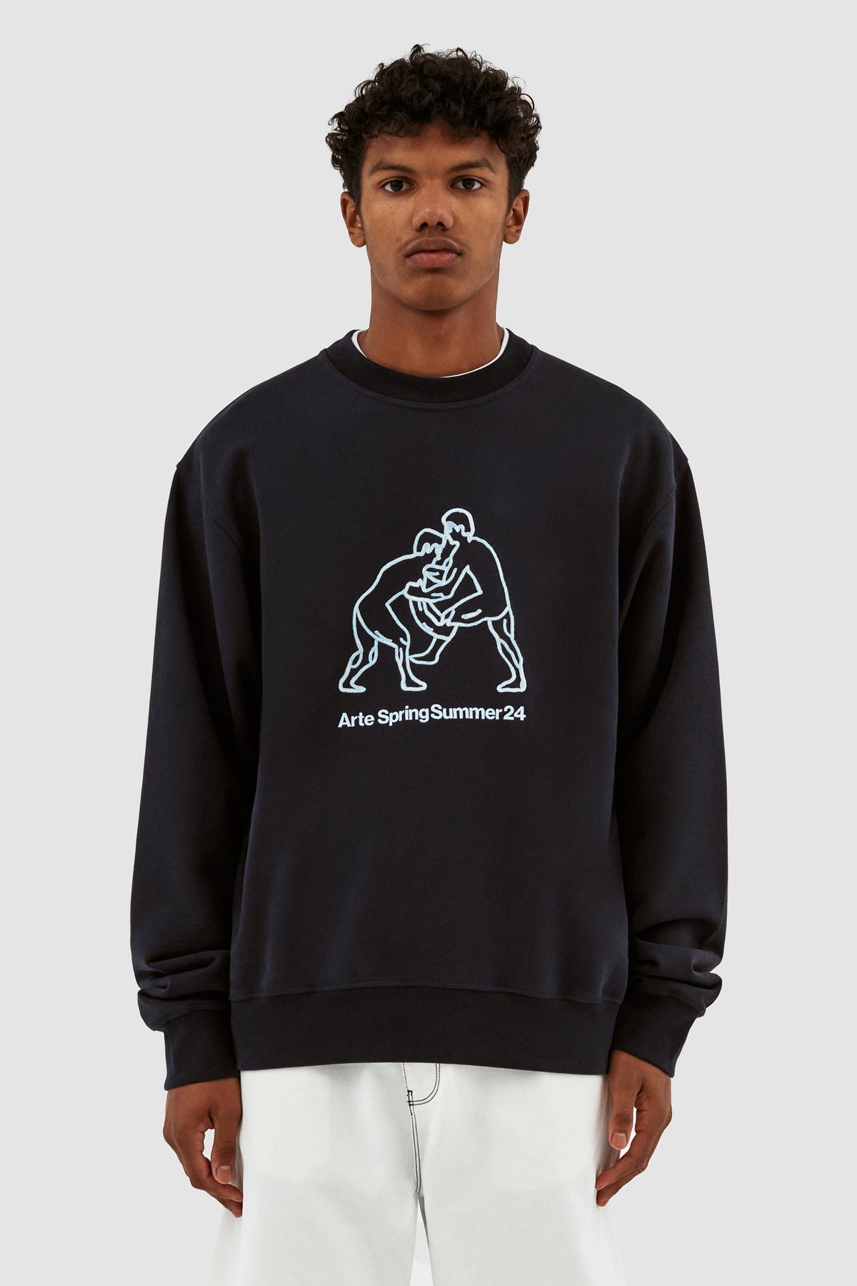 Carlos Fighters Crewneck - Marine
