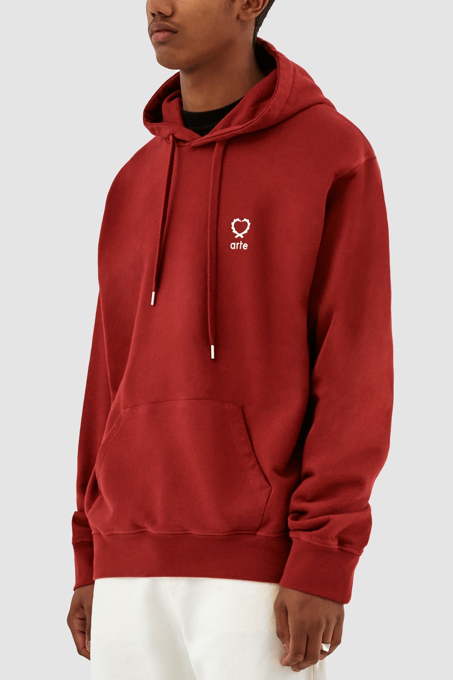 Sweat à capuche Hank Small Heart - Bordeaux