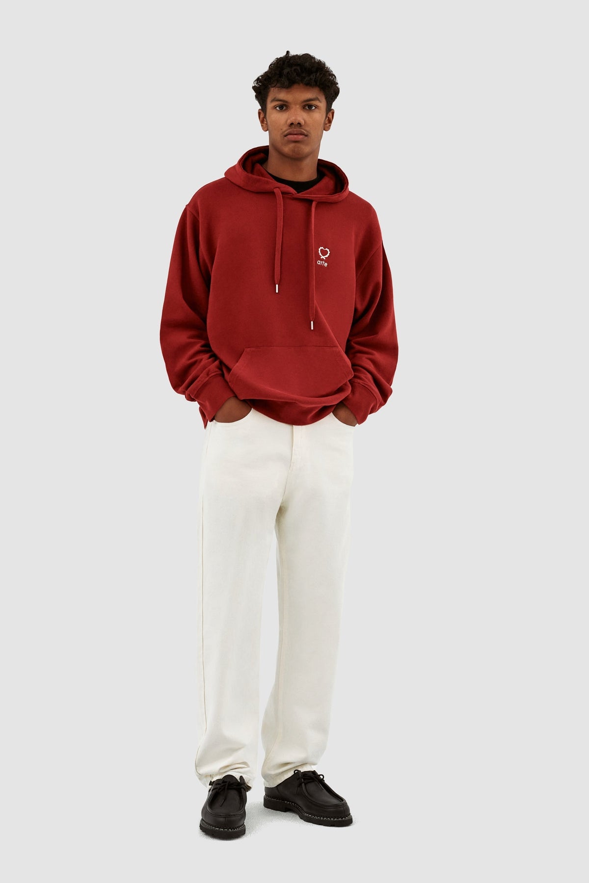 Sweat à capuche Hank Small Heart - Bordeaux