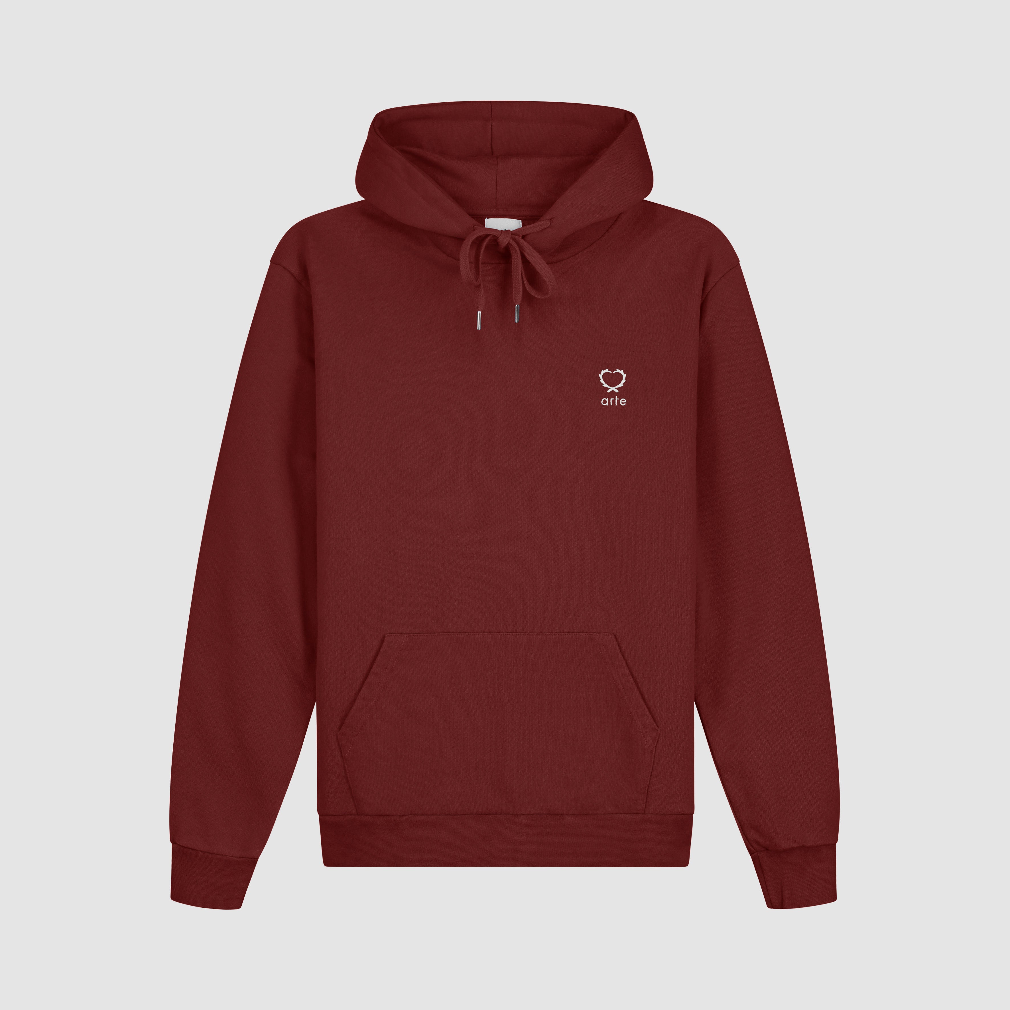 Sweat à capuche Hank Small Heart - Bordeaux