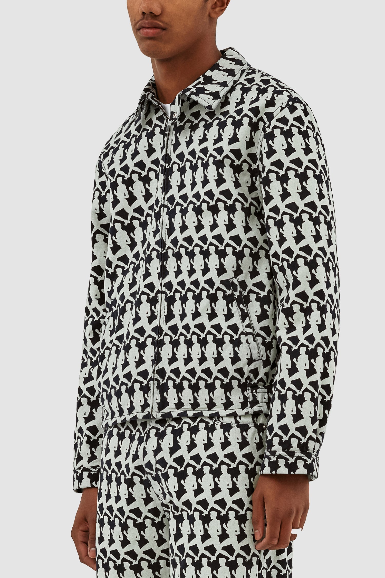 Veste Jones Allover - Marine/Crème