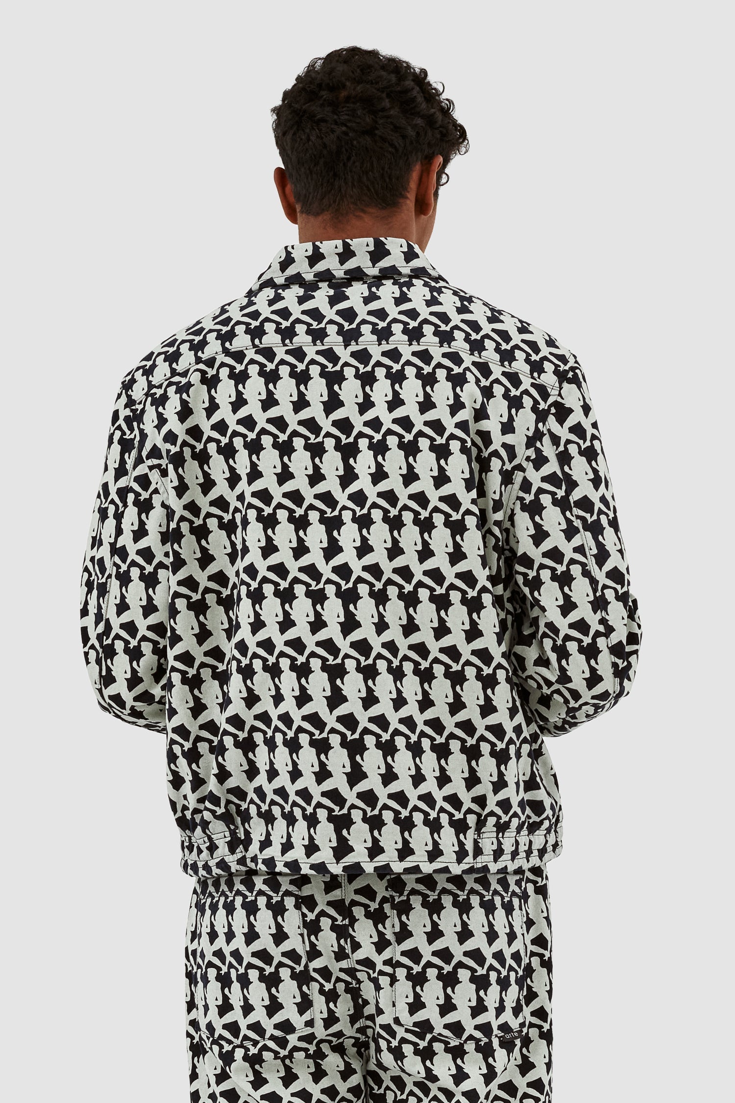 Veste Jones Allover - Marine/Crème