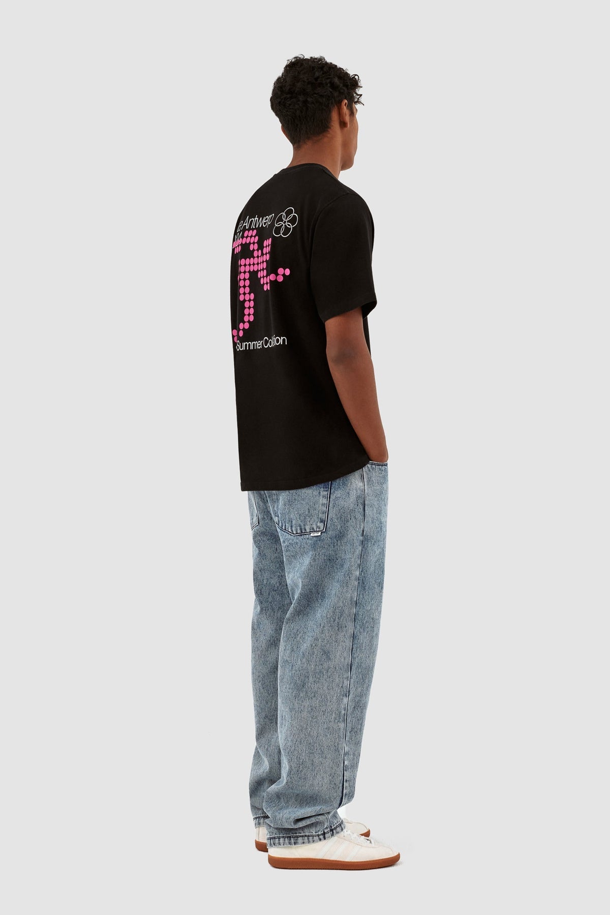 Poage Pantalon avec ceinture - Denim Vintage
