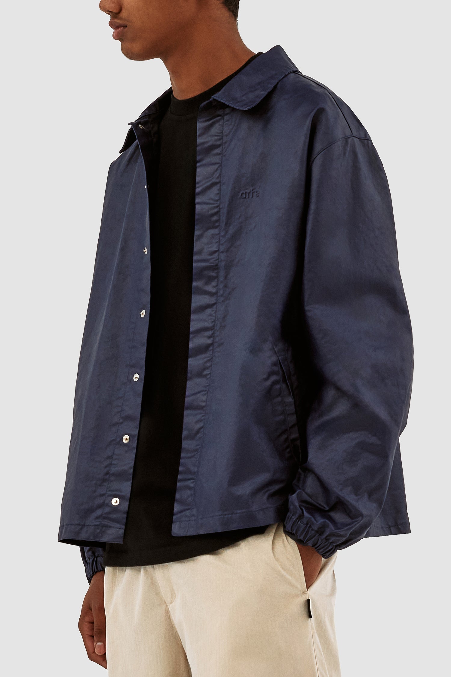 Jules Coach Waxed Denim Jacket - Navy