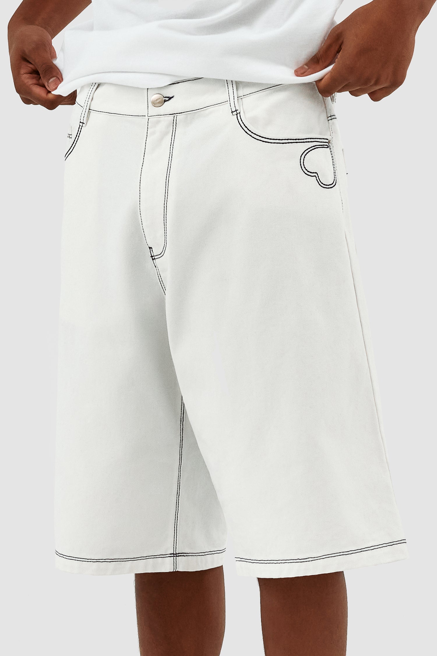 Silvain Heart Detail - Blanc