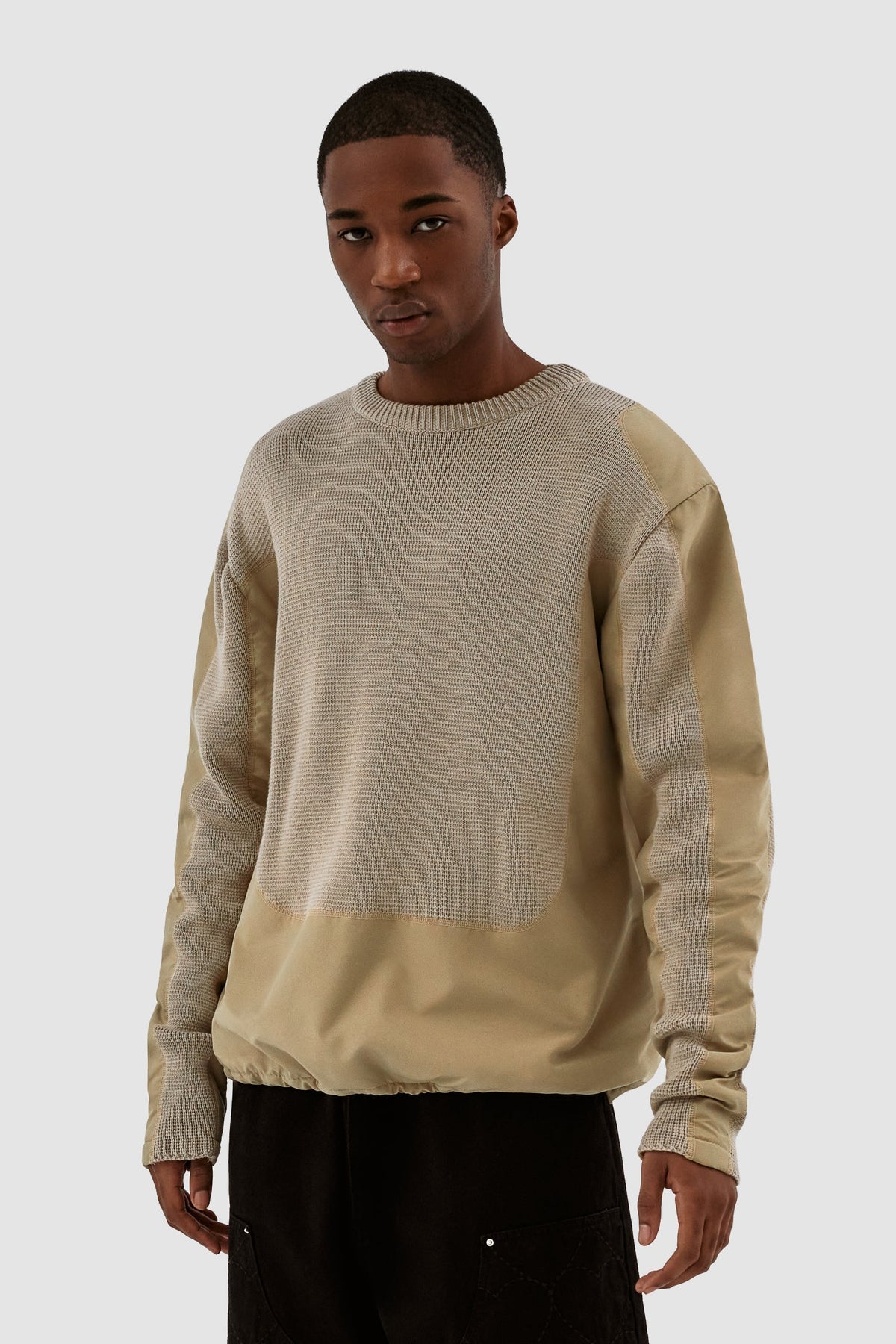 Pull Kris contrasté - Crème