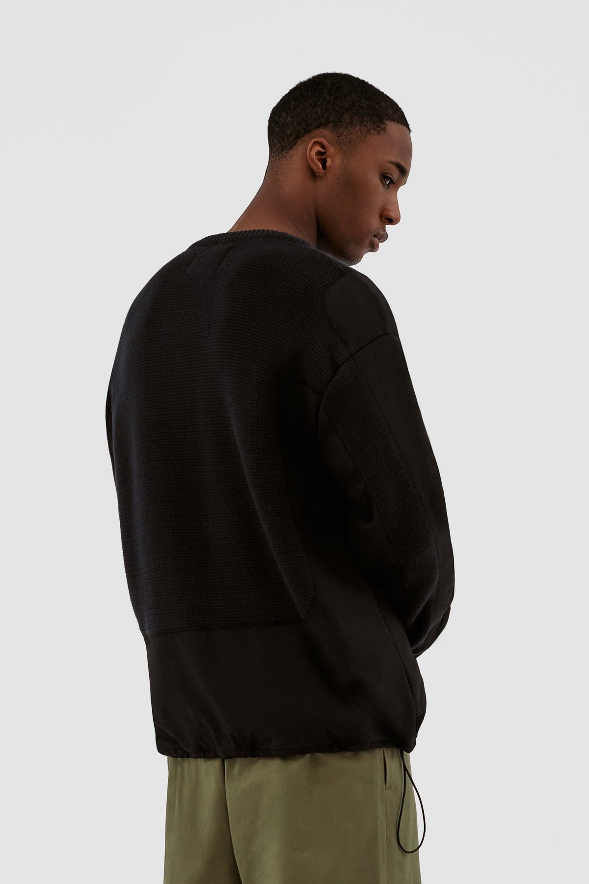 Pull Kris contrasté - Noir