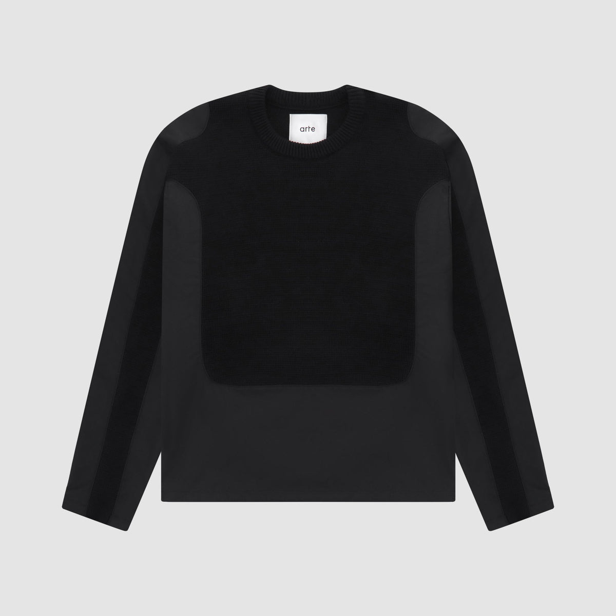 Pull Kris contrasté - Noir