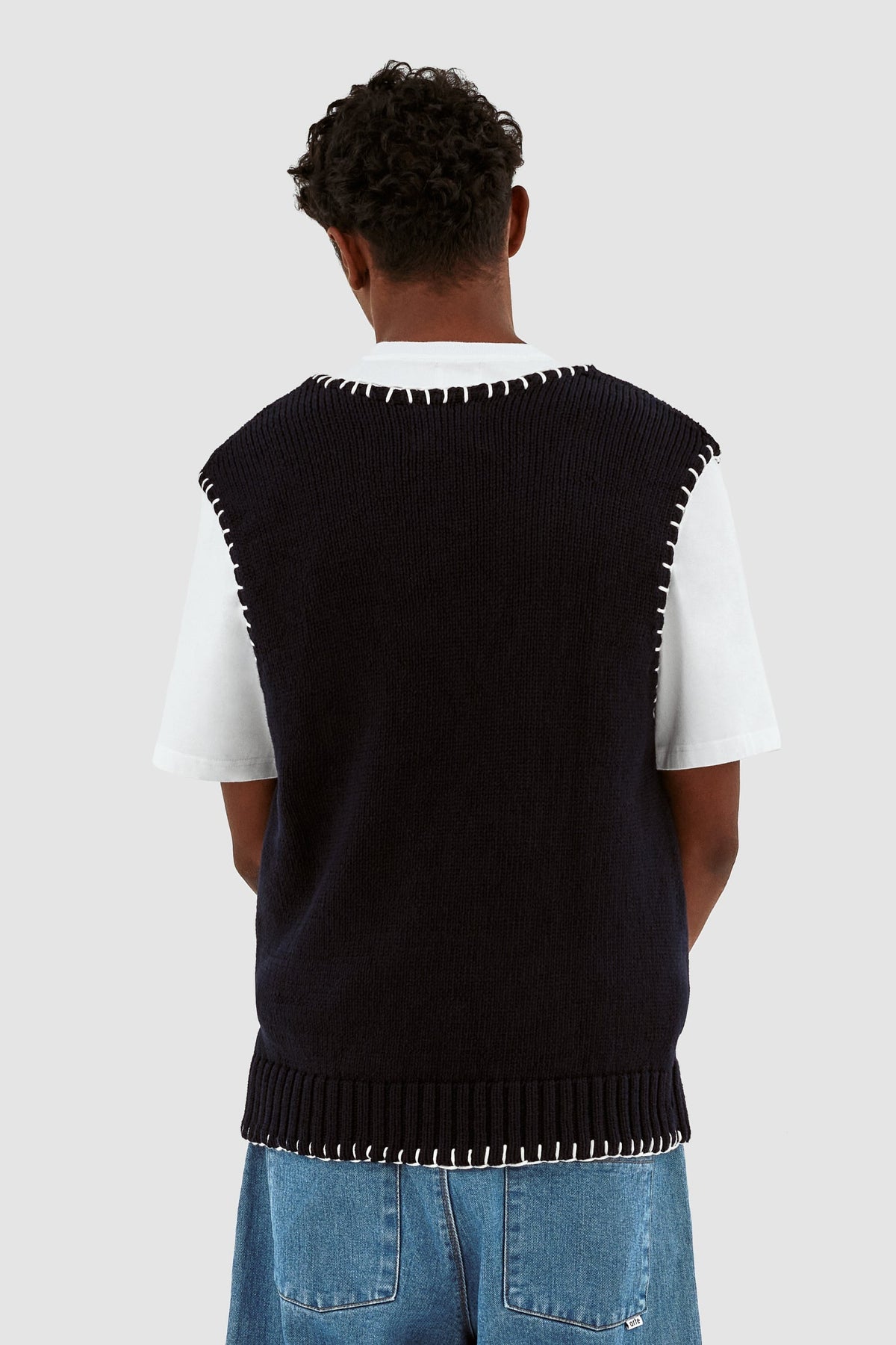 Gilet Karl Stitching - Marine