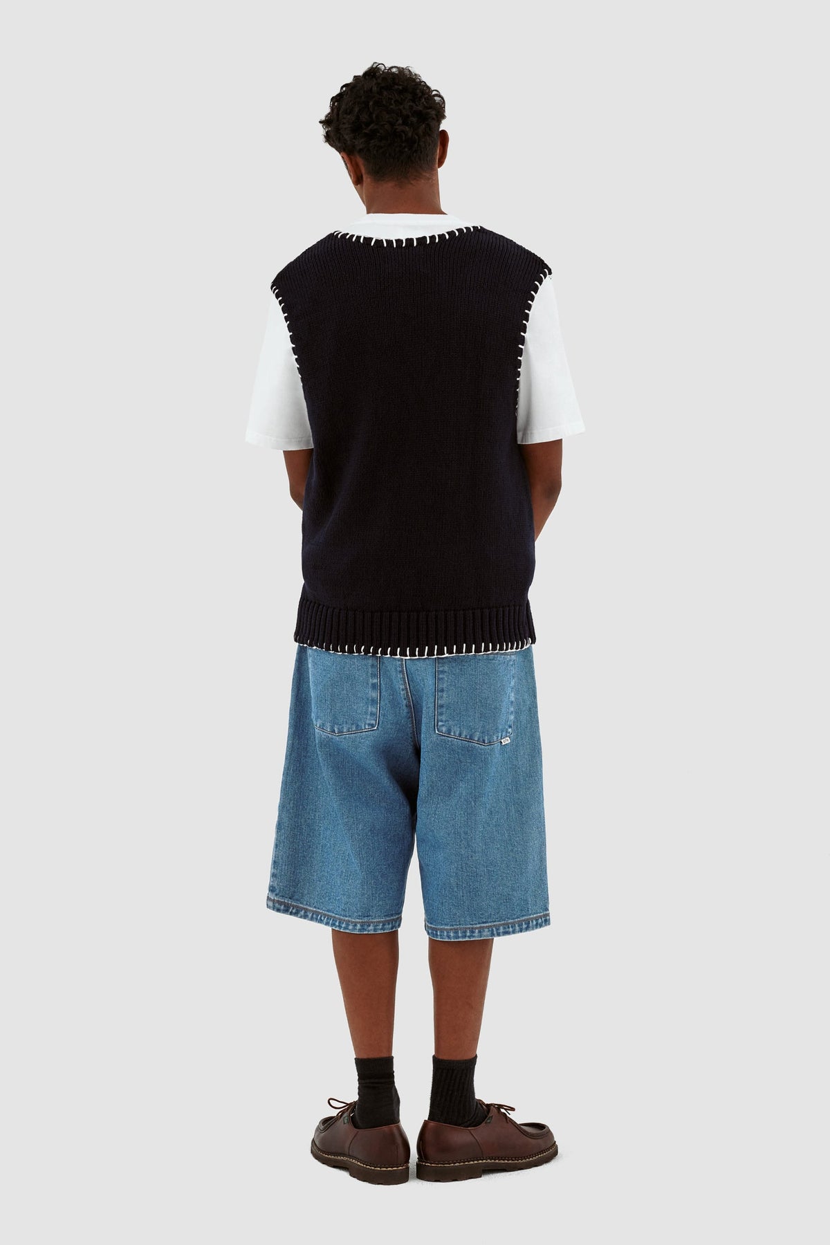 Gilet Karl Stitching - Marine