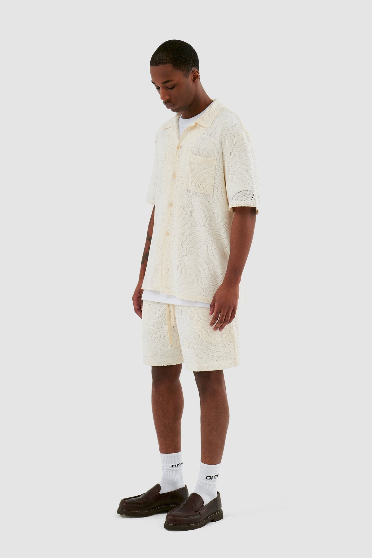 Chemise en crochet Stan - Crème