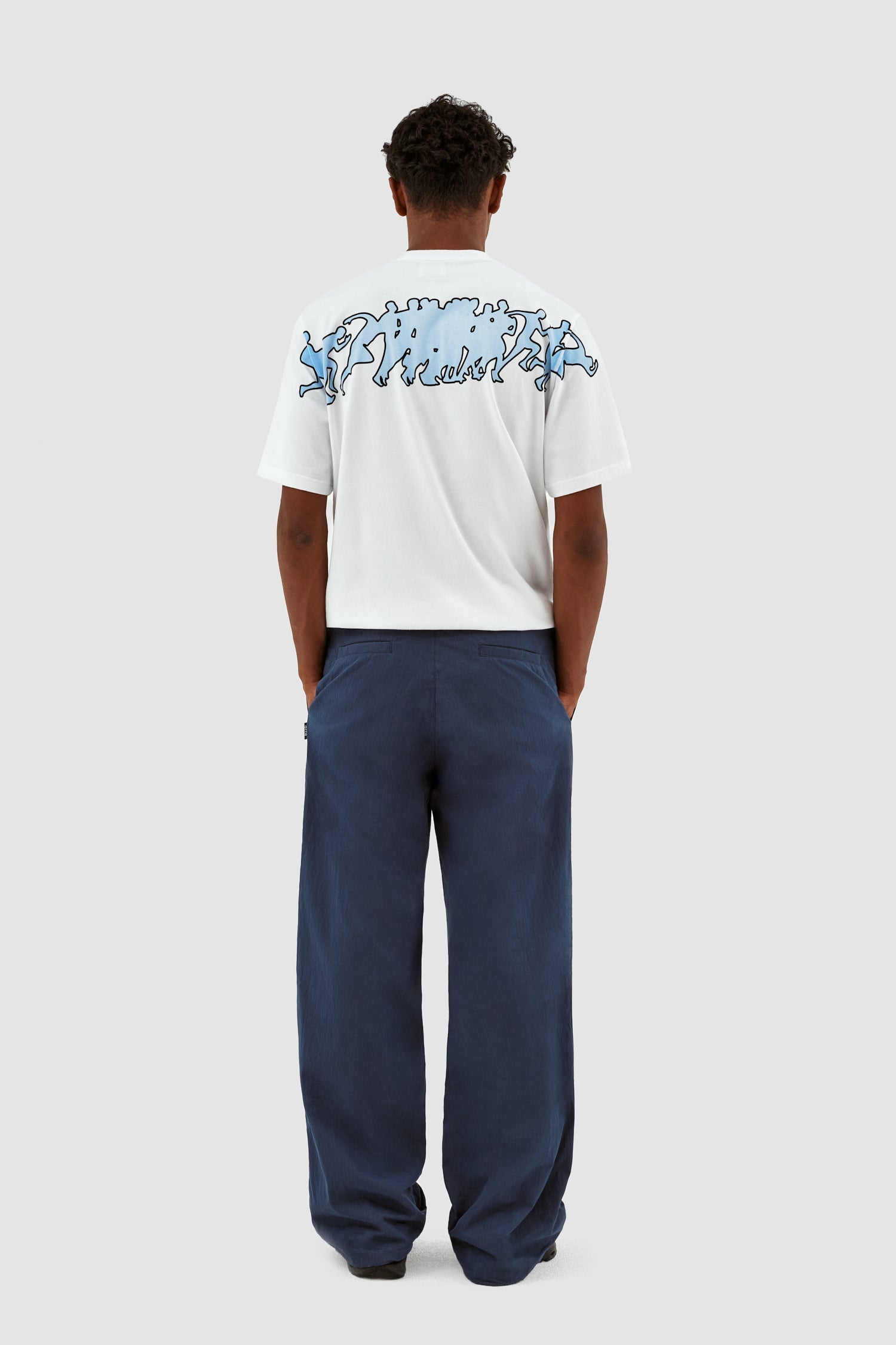 Pantalon à cordon de serrage Peter - Marine