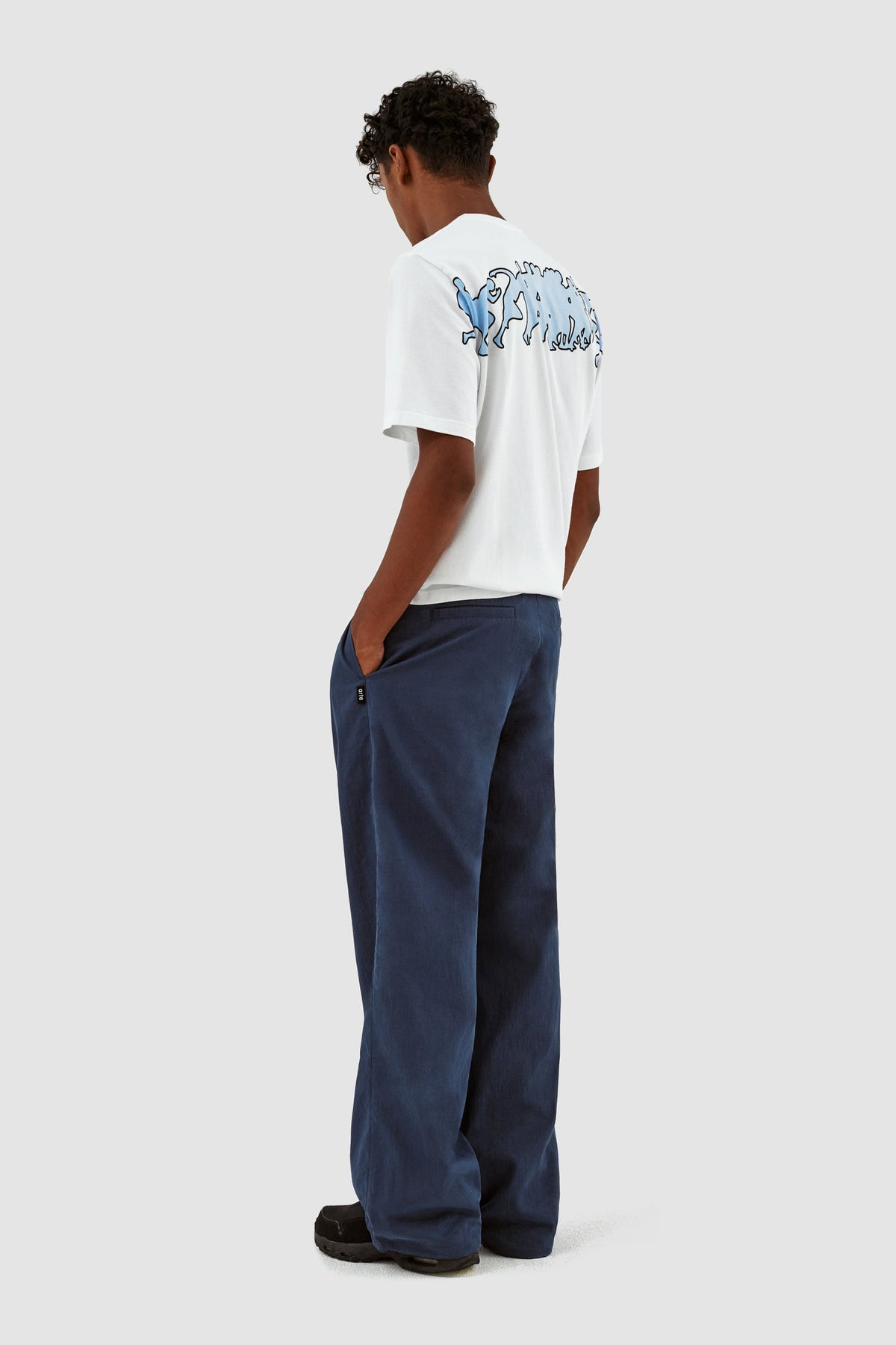 Pantalon à cordon de serrage Peter - Marine
