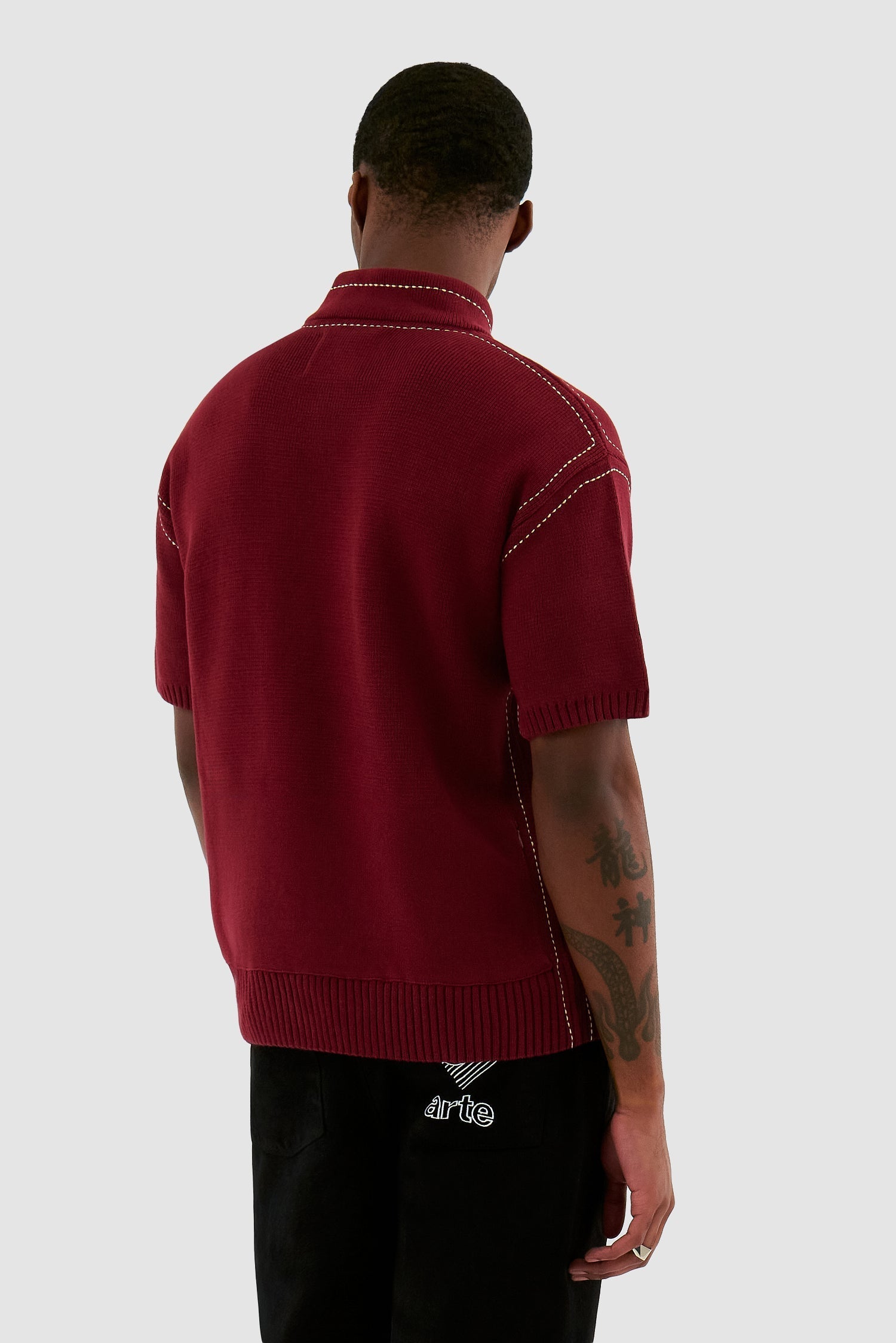 Kane Logo Knit - Bordeaux