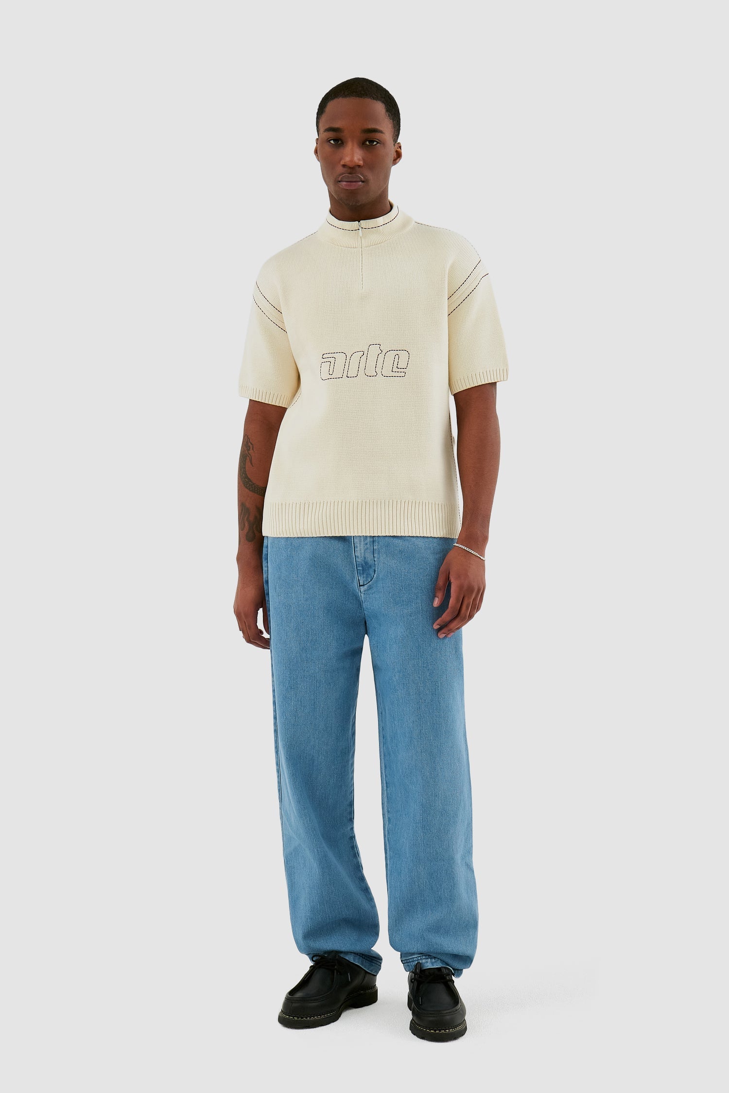 Kane Logo Knit - Crème