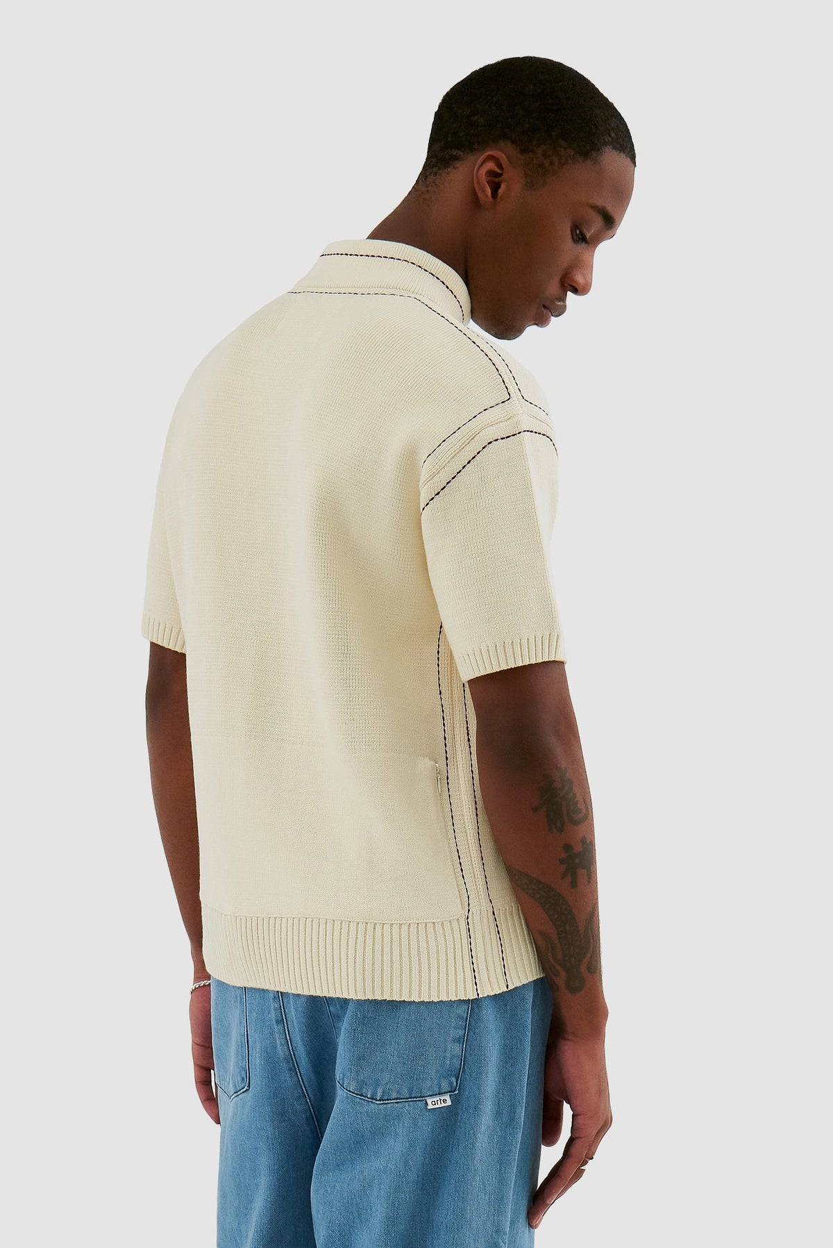 Kane Logo Knit - Crème