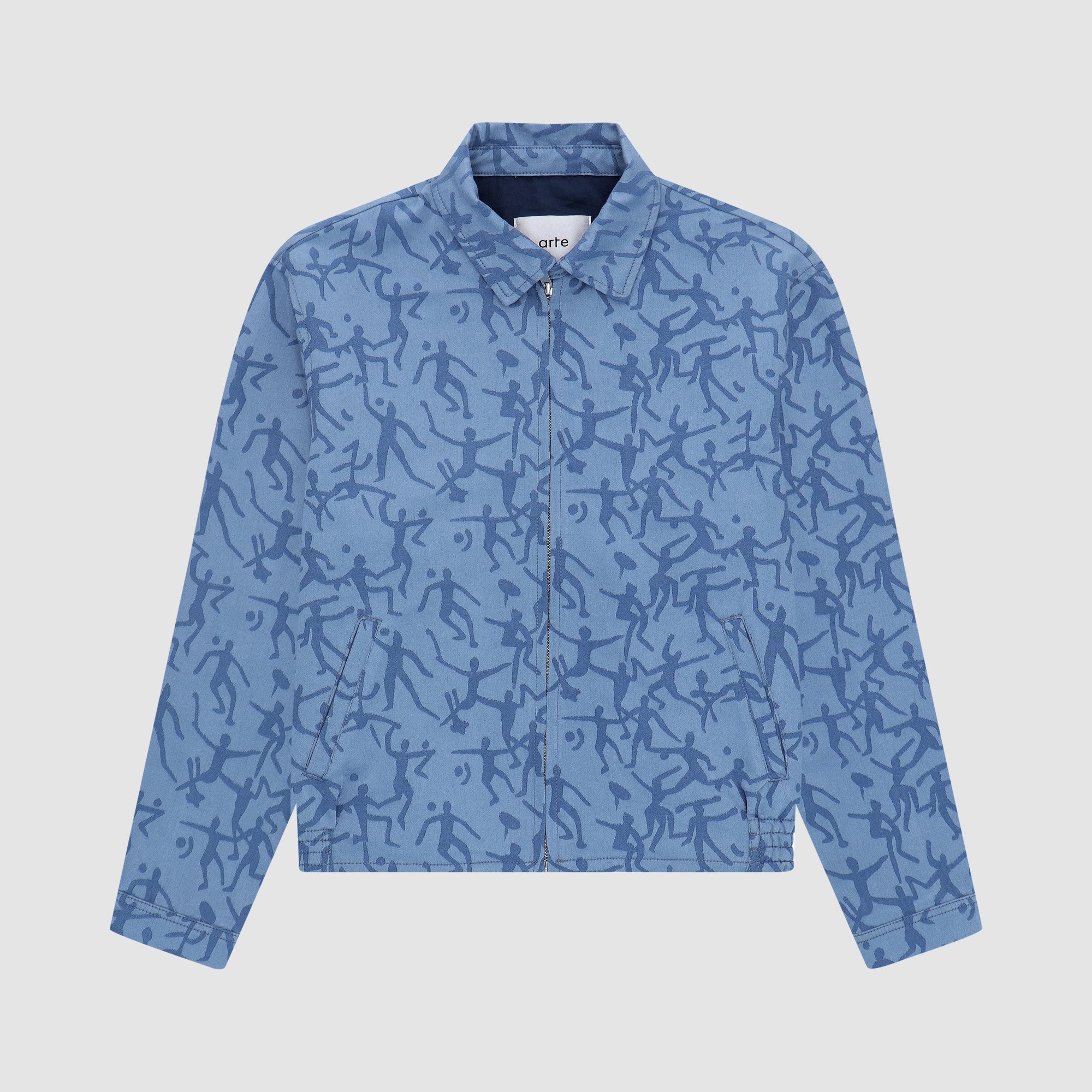 Veste James Allover - Bleu