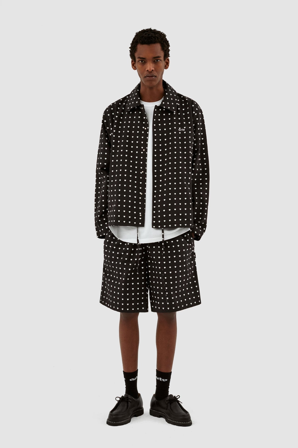 Veste Jules Heart - Noir/Blanc