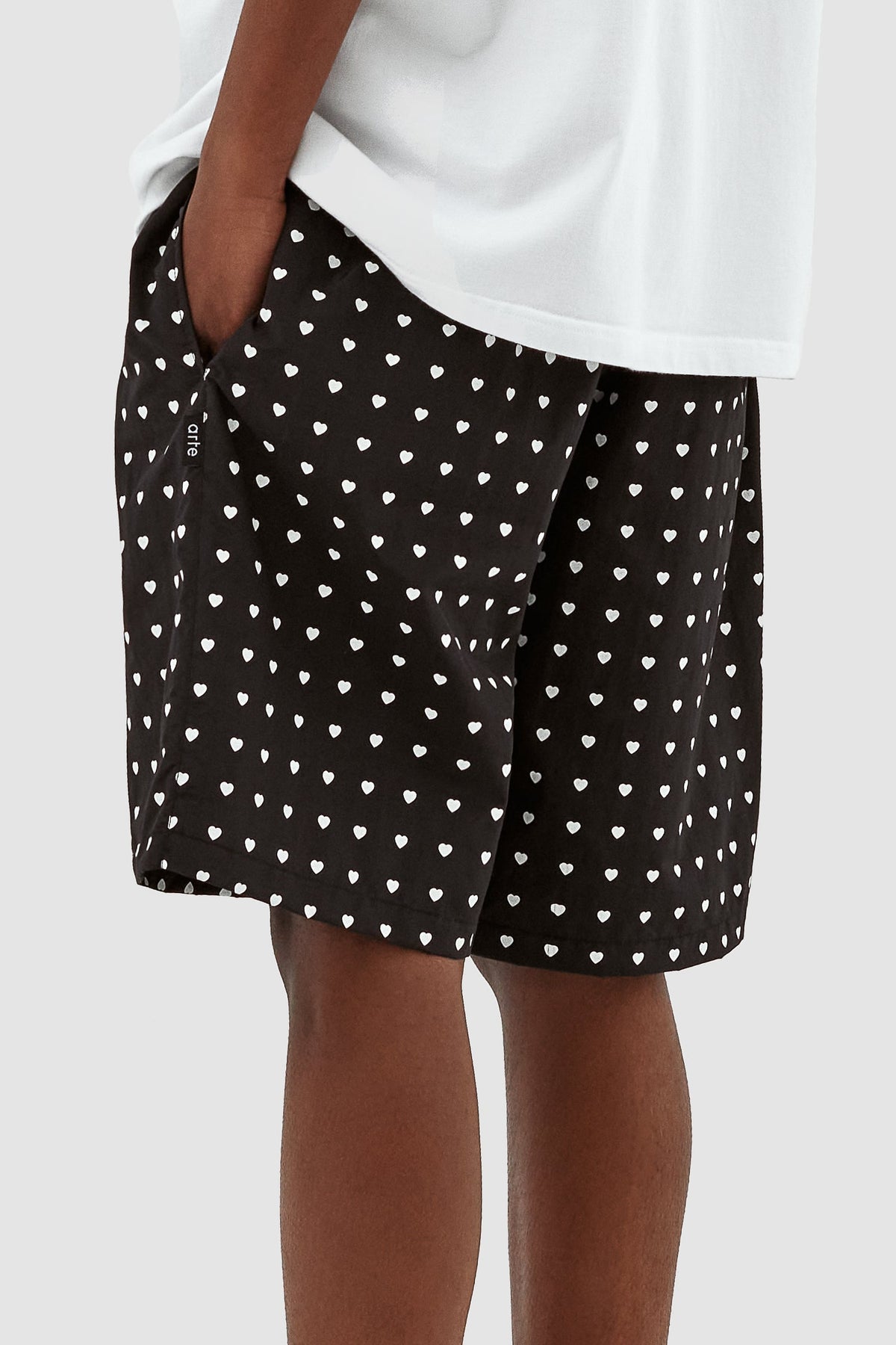 Short Jules Heart - Noir/Blanc