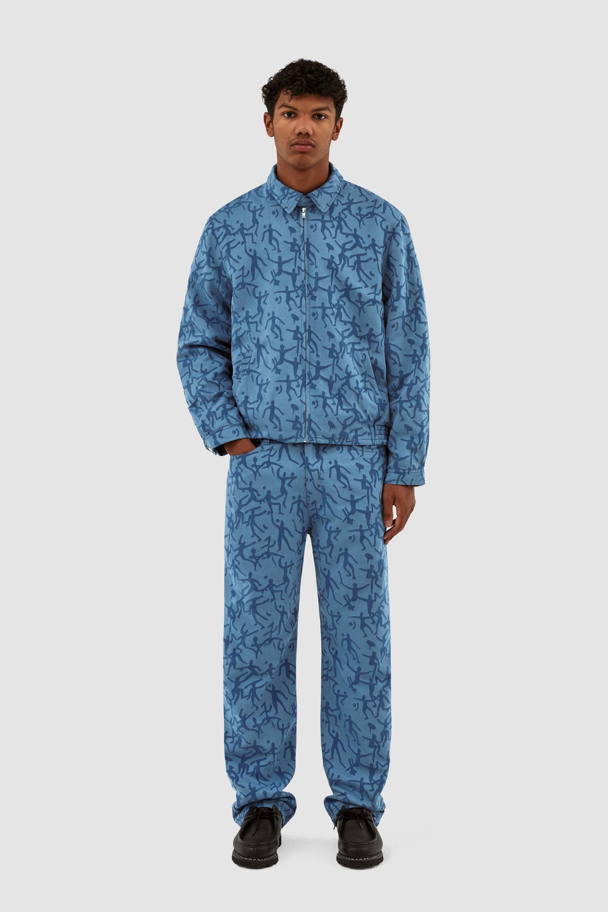 Veste James Allover - Bleu