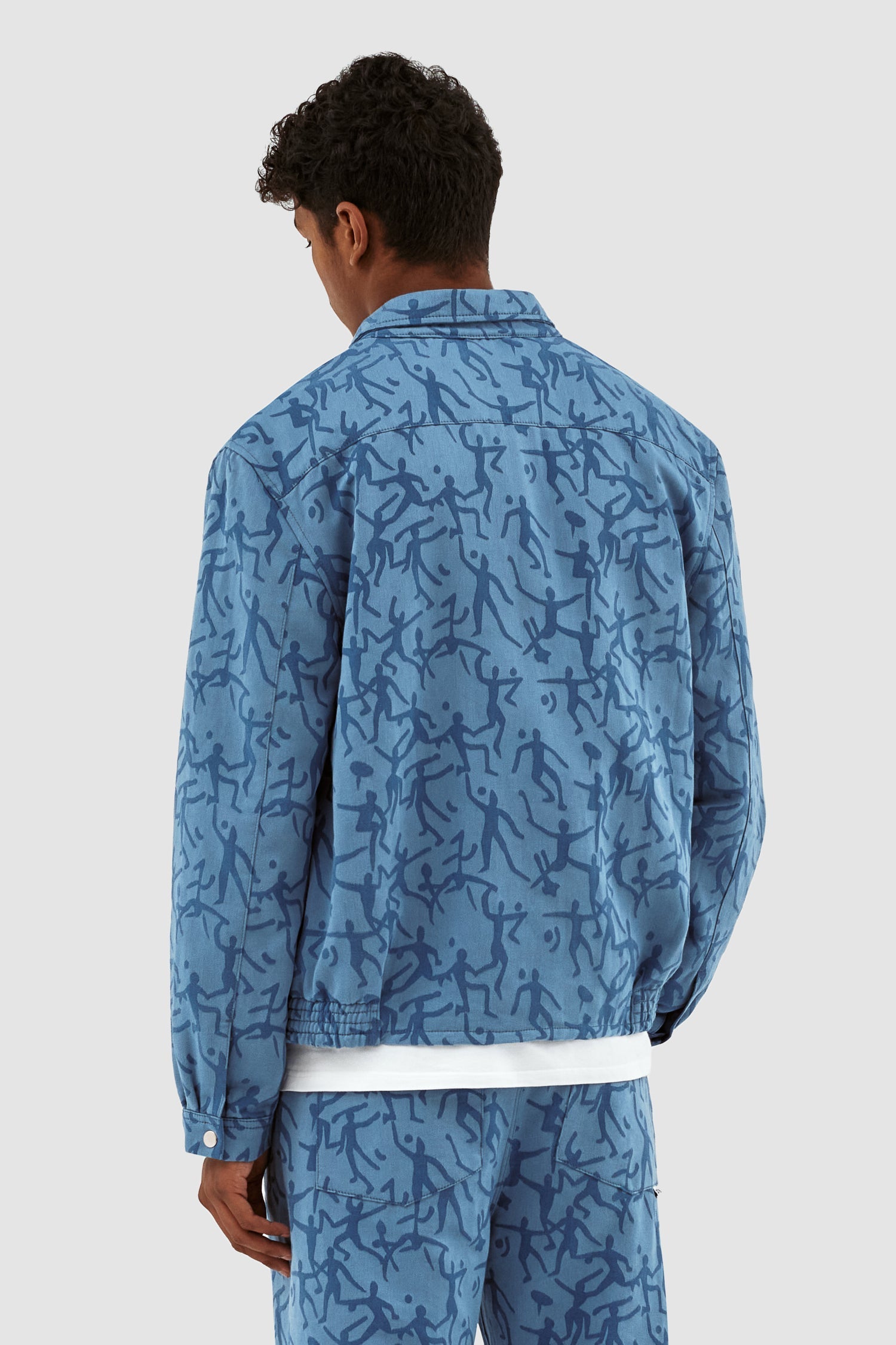 Veste James Allover - Bleu