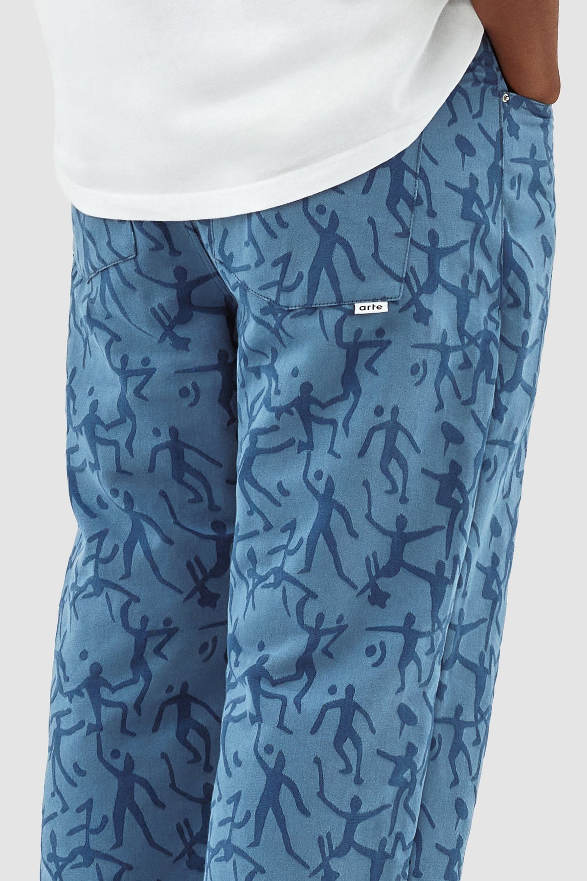 Pantalon James Allover - Bleu