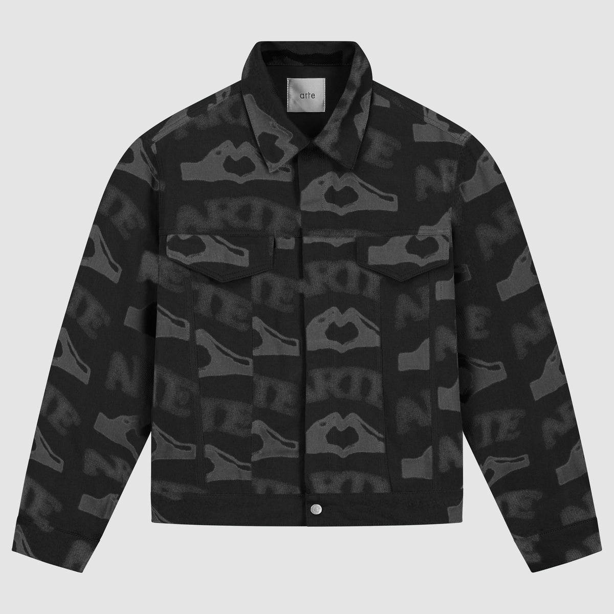 Veste imprimée Heart - Noir