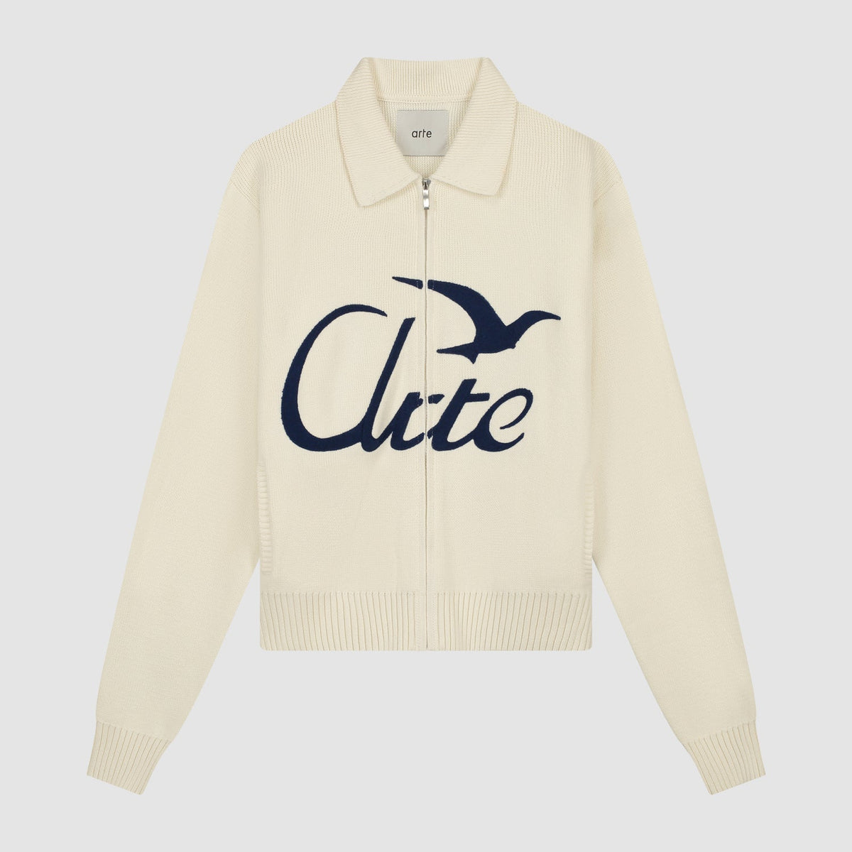 Tricot avec Bird Logo - Crème