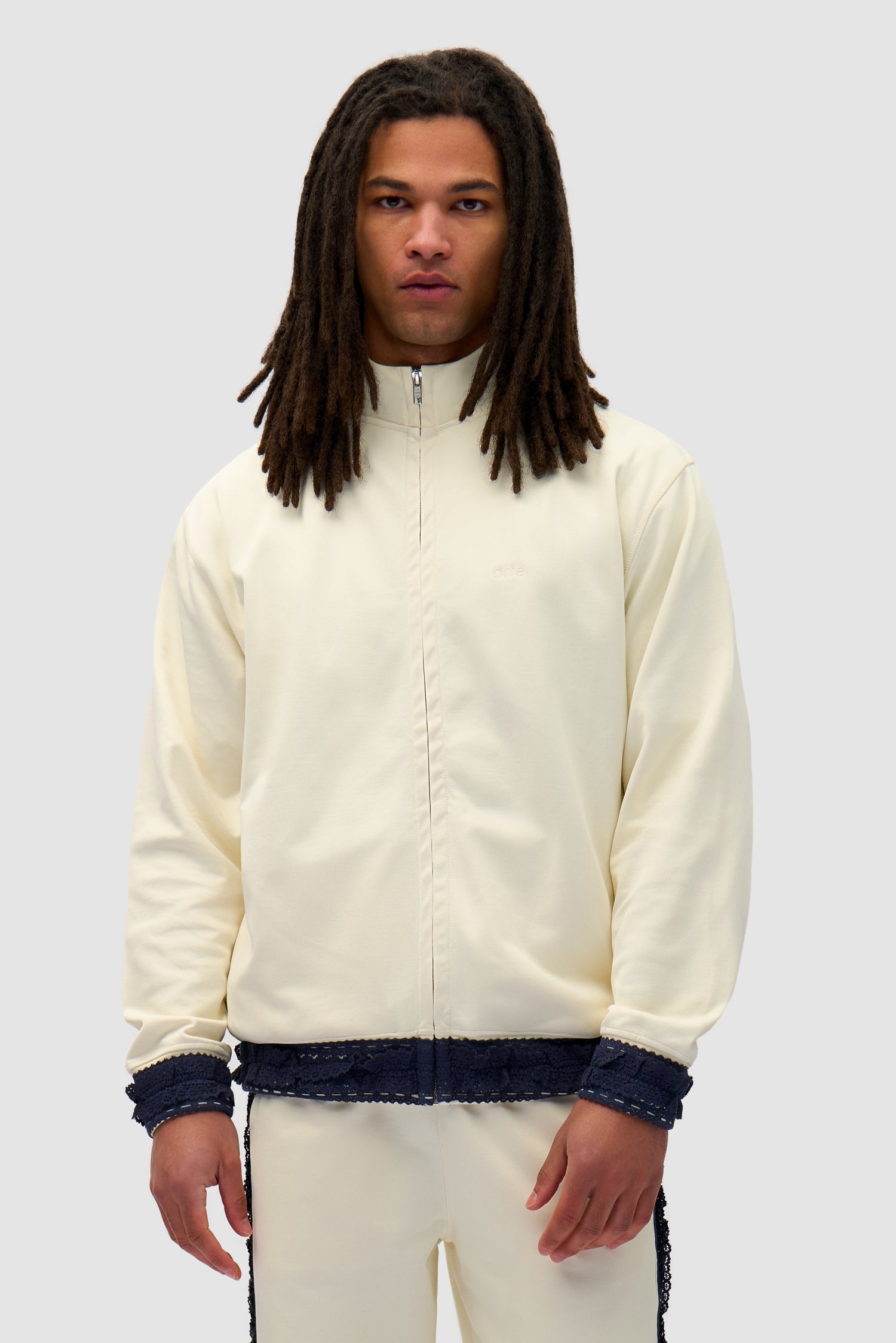Veste à bordures - Crème