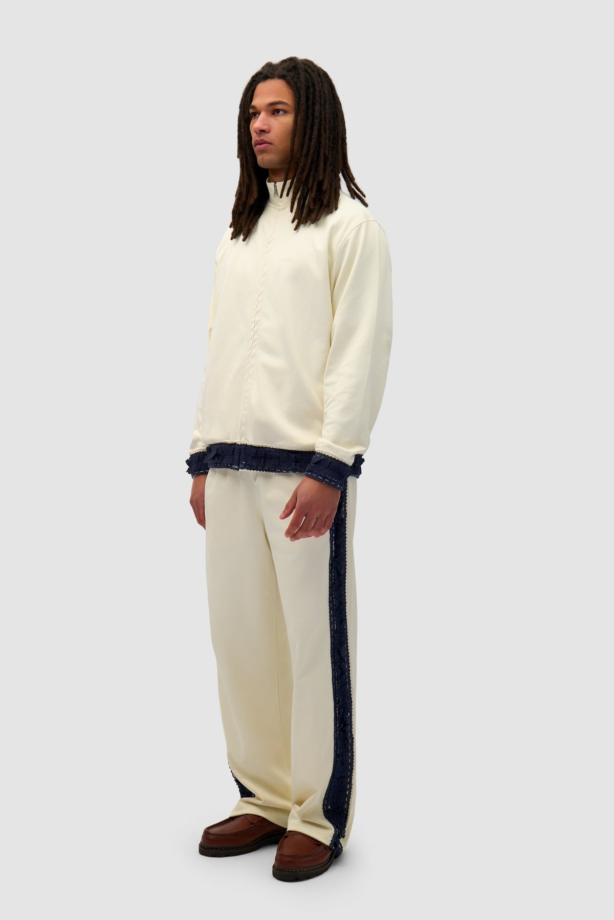 Veste à bordures - Crème