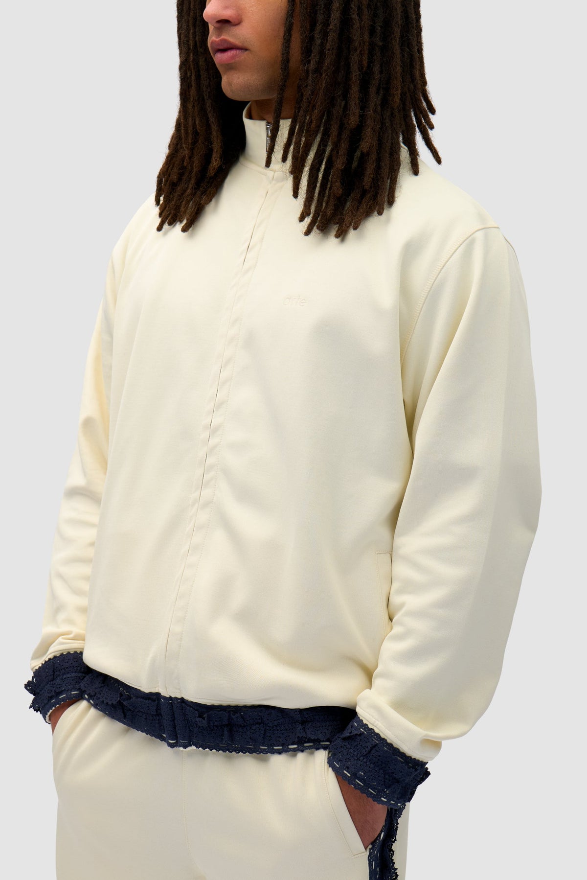 Veste à bordures - Crème