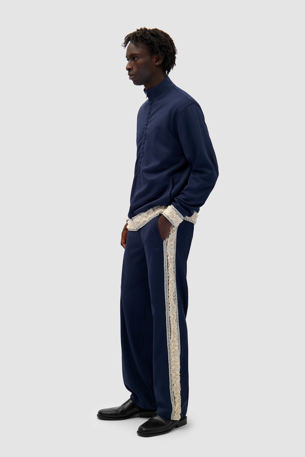 Pantalon à bordures - Marine