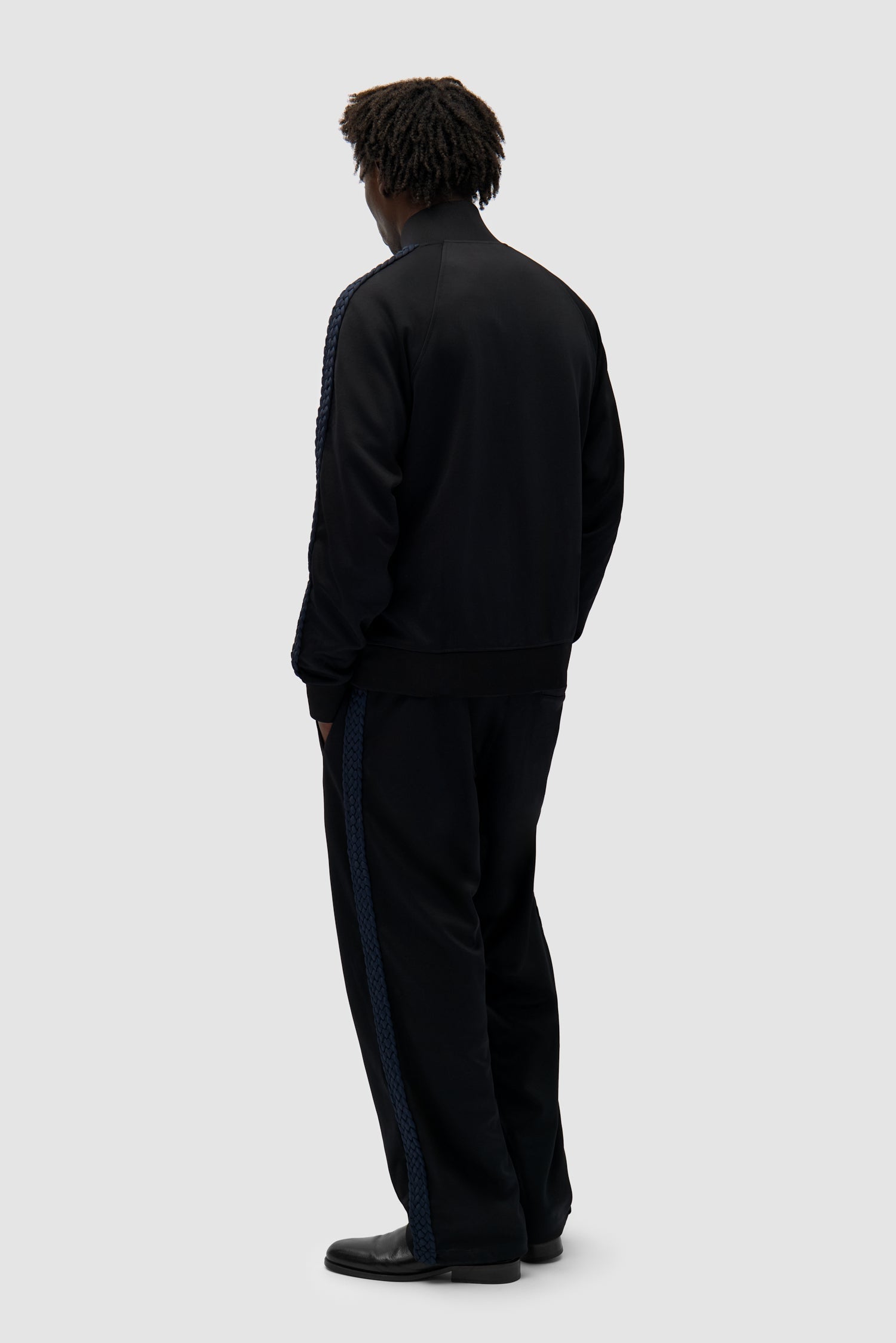 Veste à bandes tressées - Noir