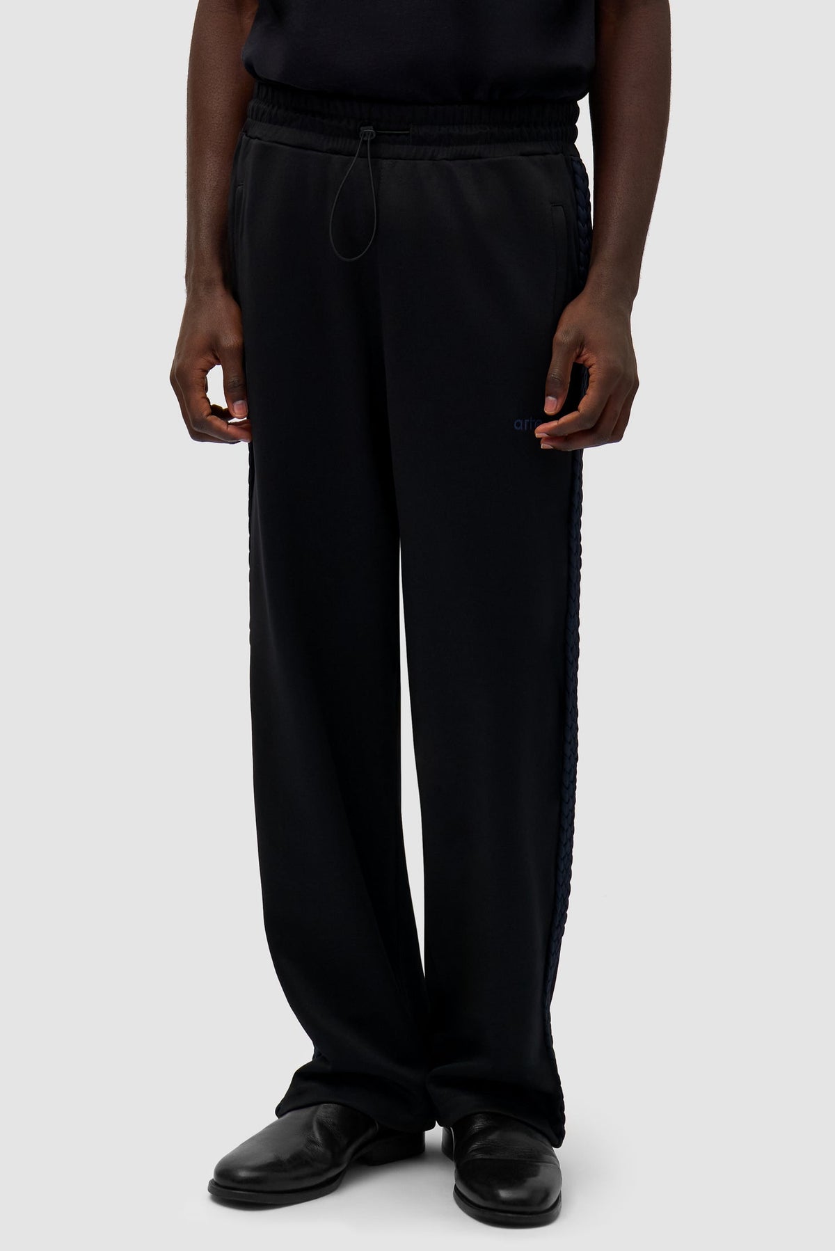 Pantalon à bandes tressées - Noir