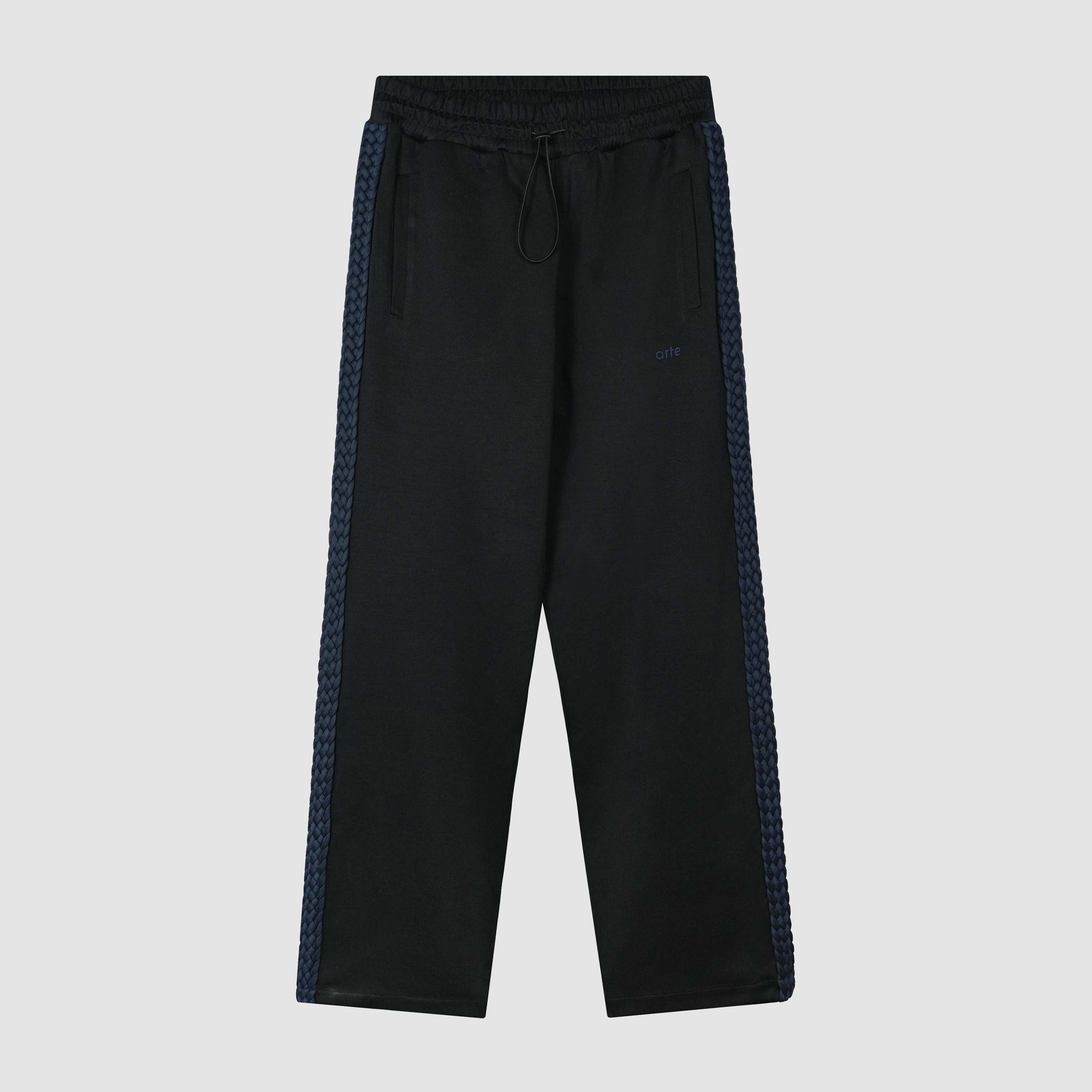 Pantalon à bandes tressées - Noir