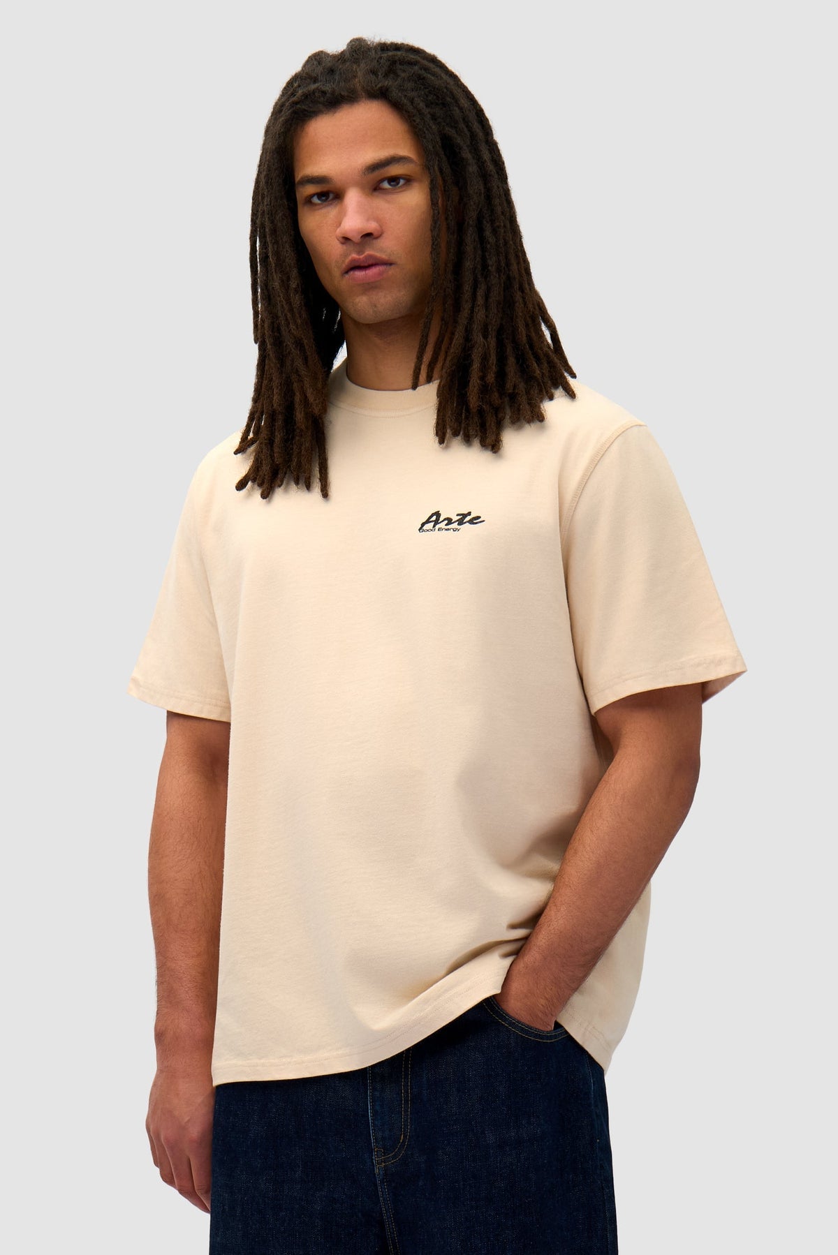 T-shirt à imprimé multicolore - Crème