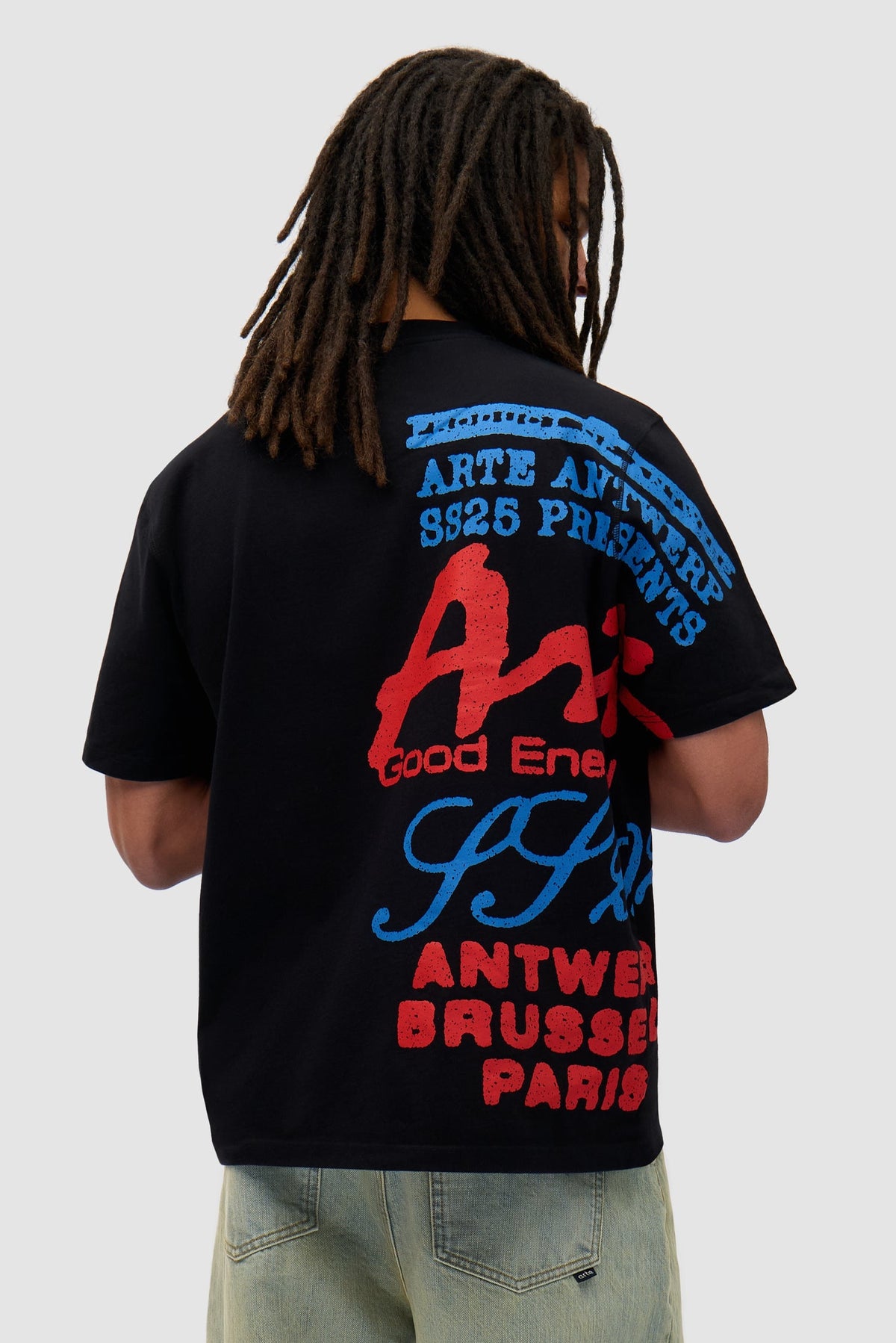 T-shirt à imprimé latéral - Noir