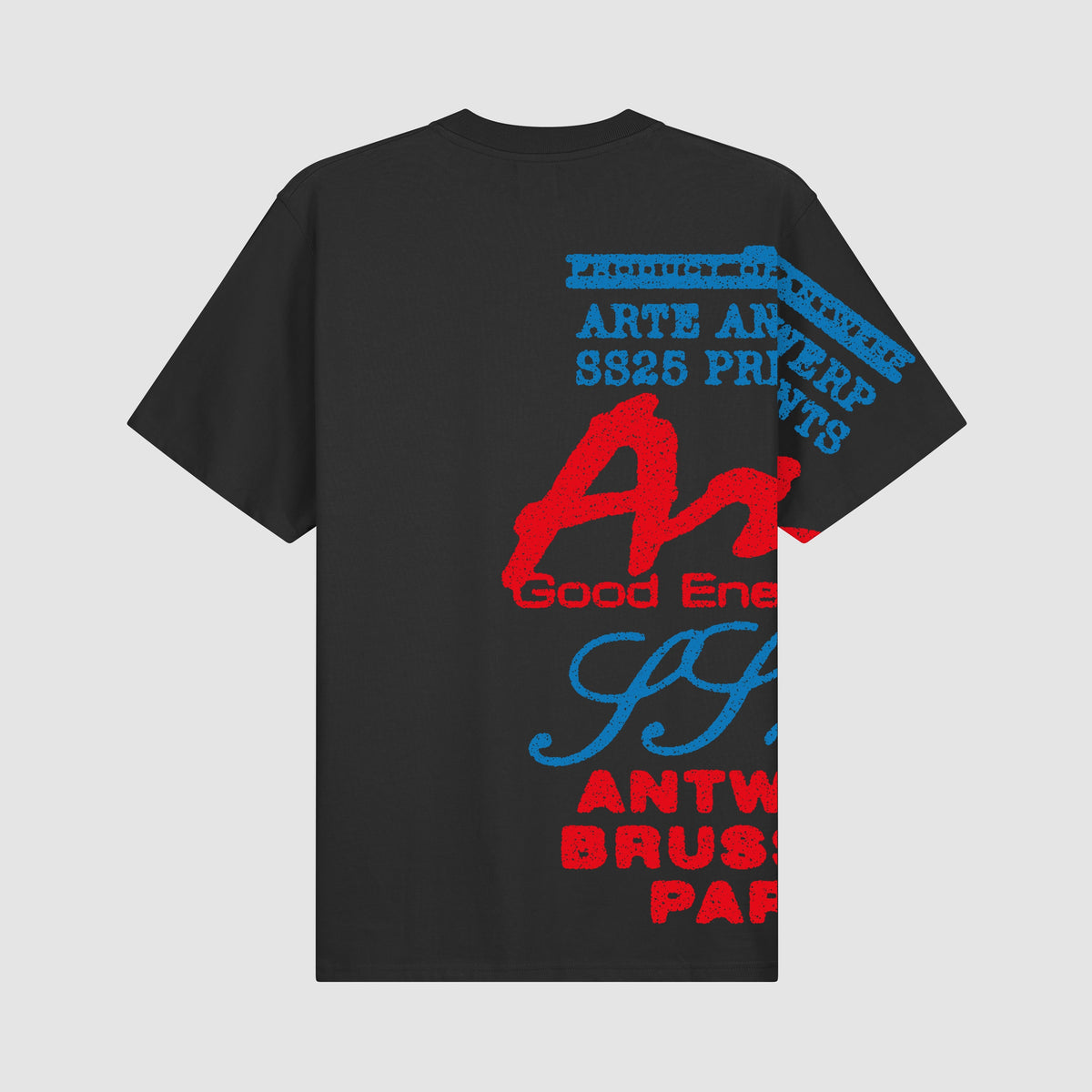 T-shirt à imprimé latéral - Noir