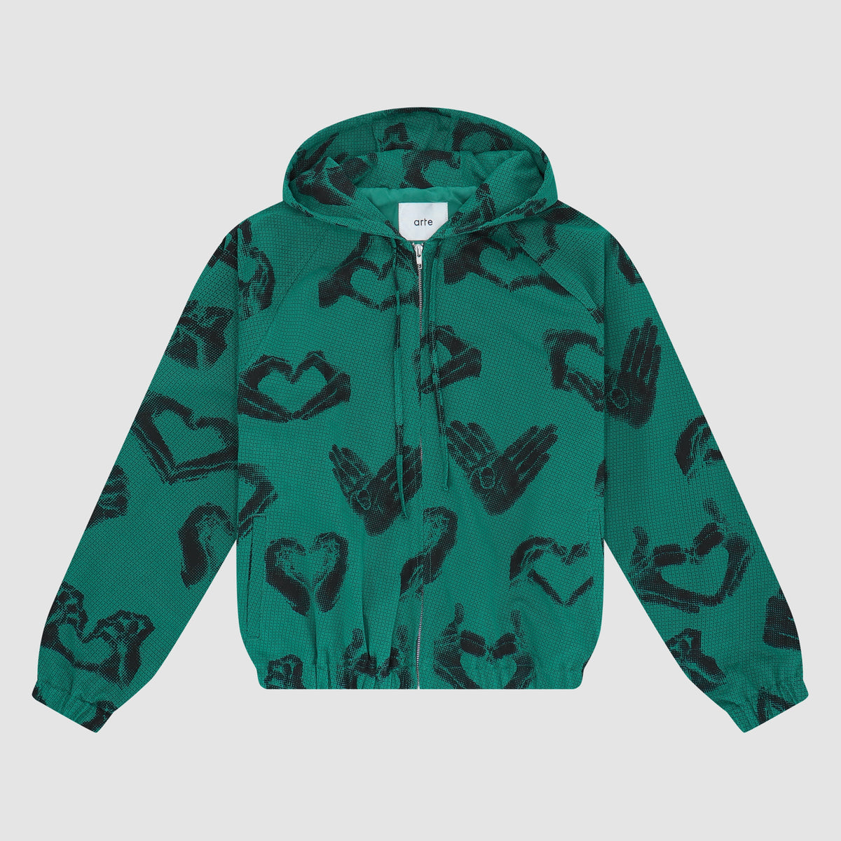 Veste imprimée Hands - Vert